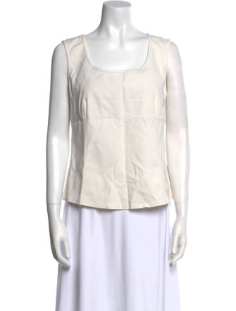 Akris Punto Scoop Neck Sleeveless Top