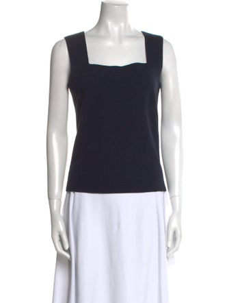 Akris Punto Square Neckline Sleeveless Top