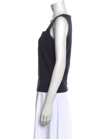 Akris Punto Square Neckline Sleeveless Top
