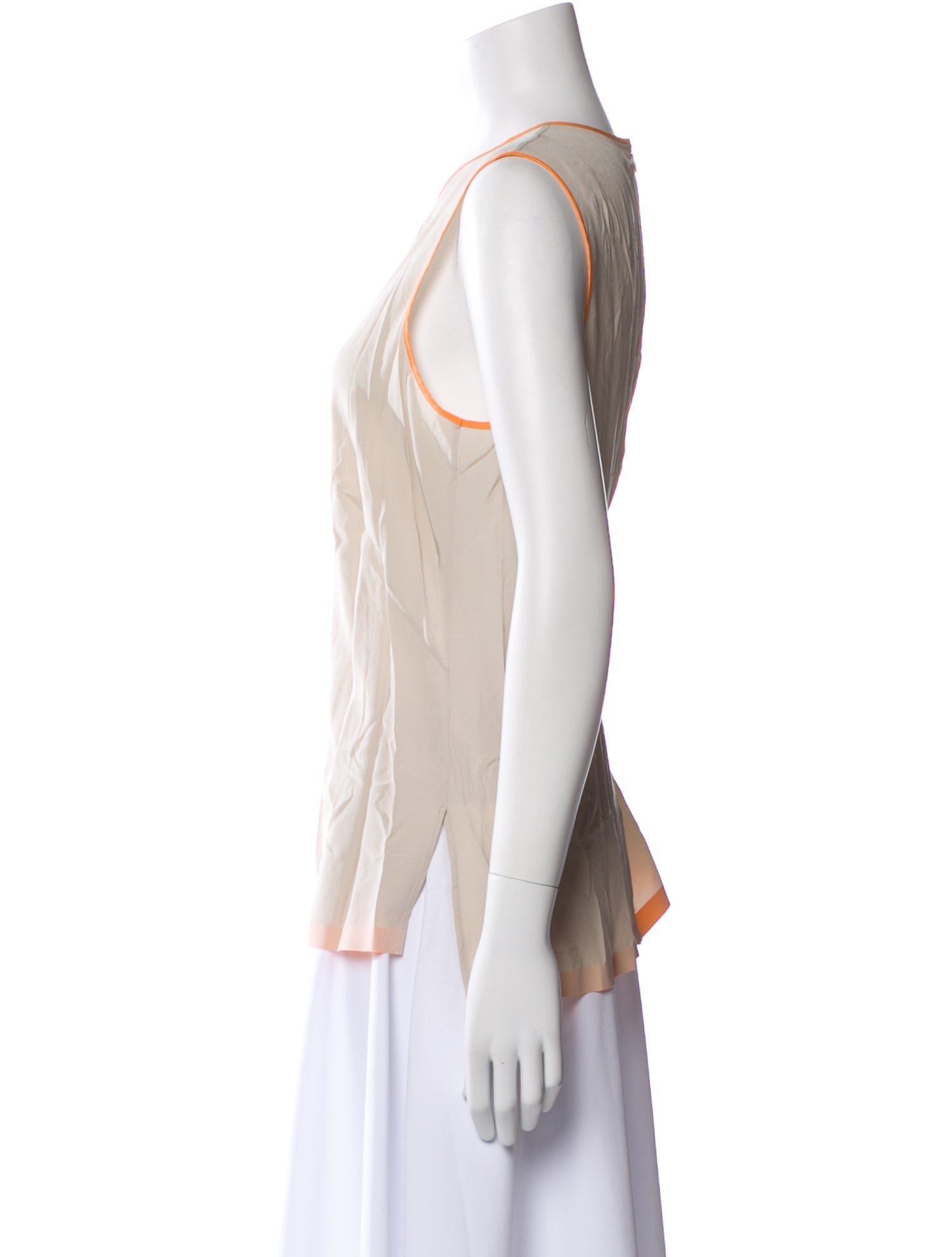 Akris Punto Silk Bateau Neckline Top