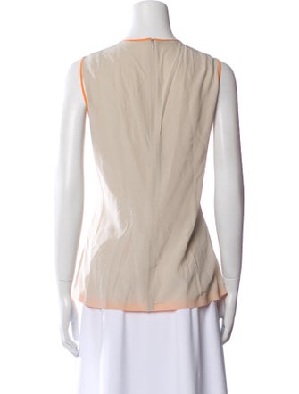 Akris Punto Silk Bateau Neckline Top