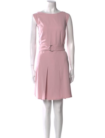 Akris Punto Bateau Neckline Mini Dress