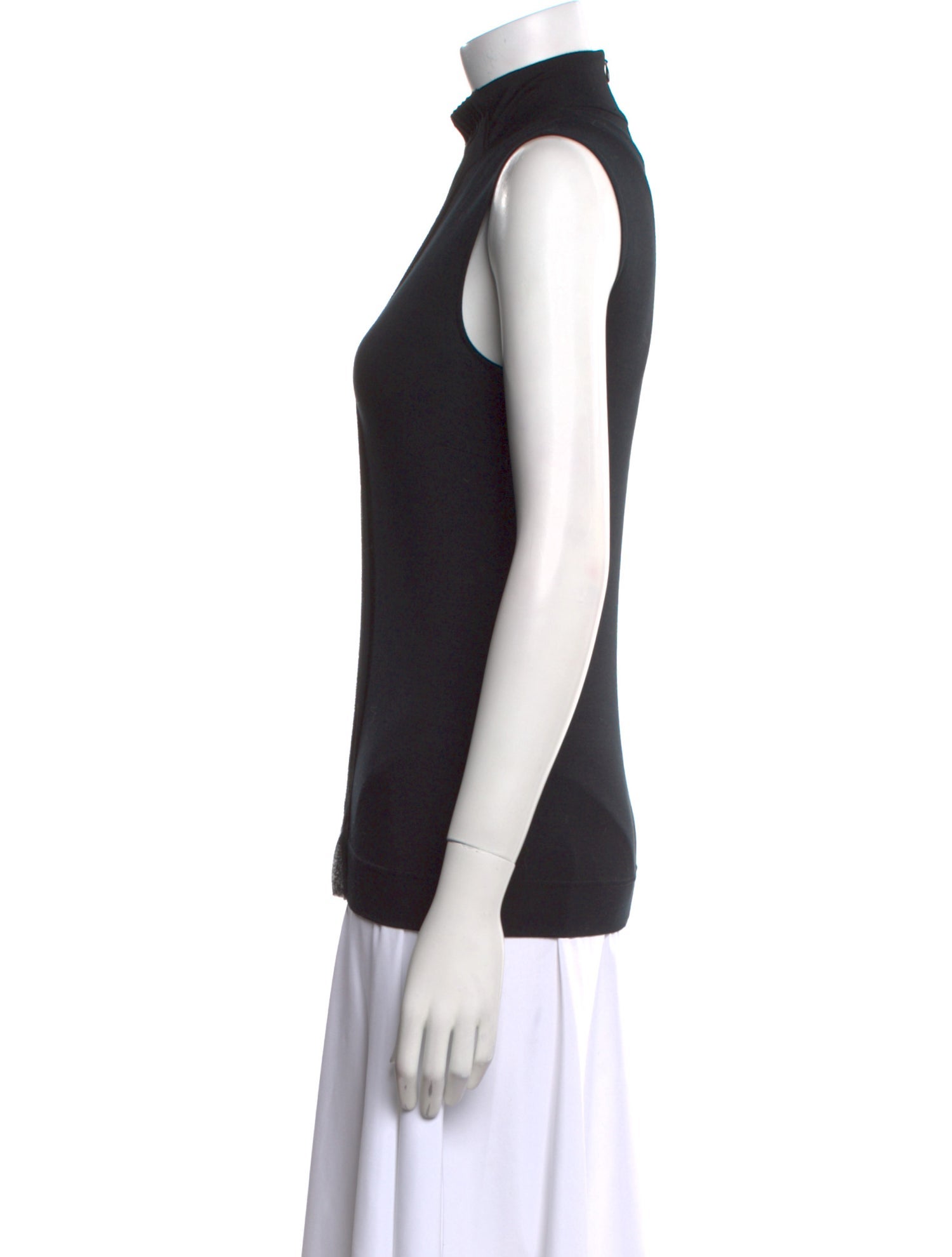 Akris Punto Mock Neck Sleeveless Top