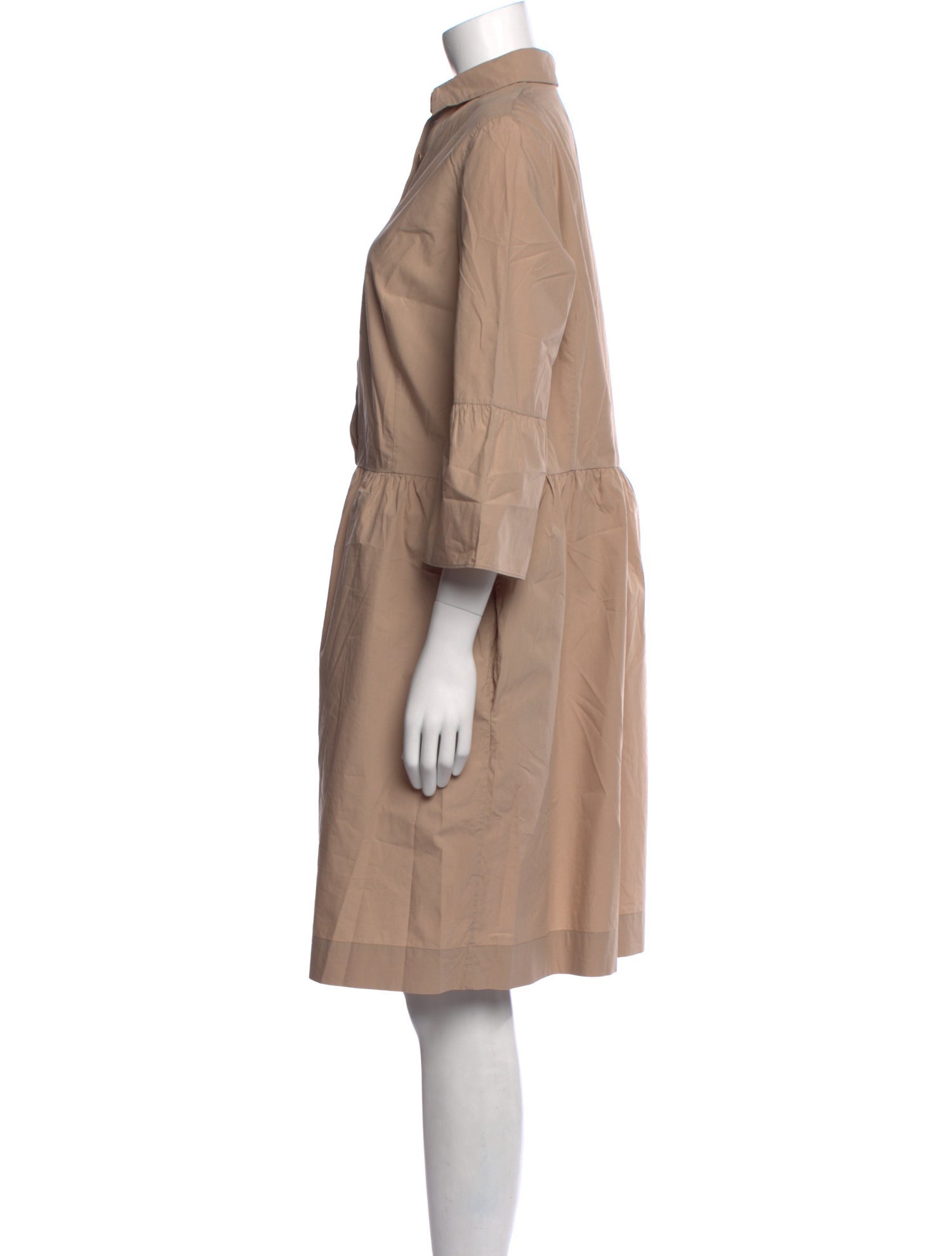 Akris Punto Mock Neck Knee-Length Dress