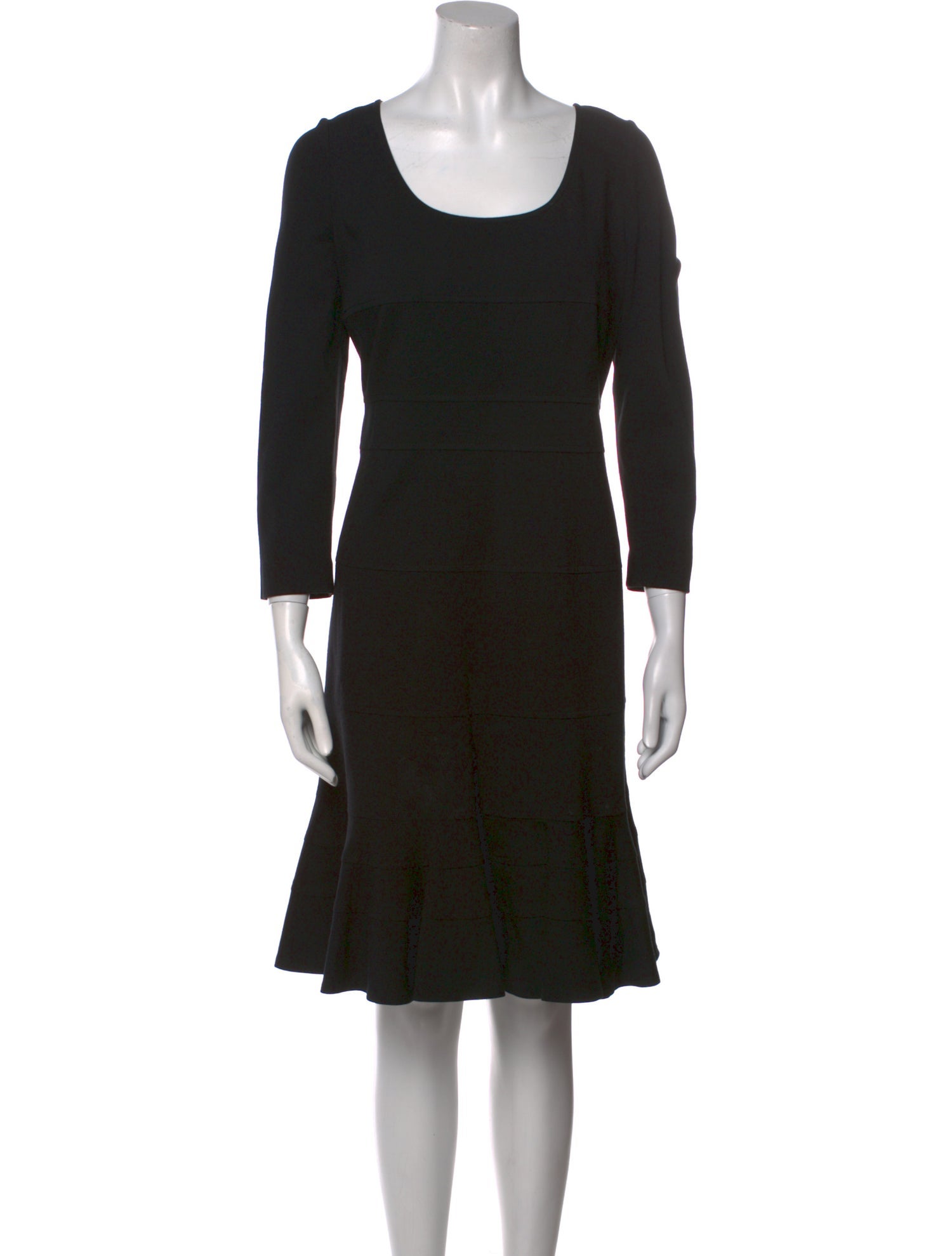 Akris Punto Scoop Neck Knee-Length Dress