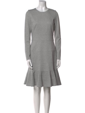 Akris Punto Crew Neck Knee-Length Dress