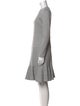 Akris Punto Crew Neck Knee-Length Dress