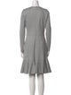 Akris Punto Crew Neck Knee-Length Dress