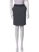 Akris Punto Striped Knee-Length Skirt