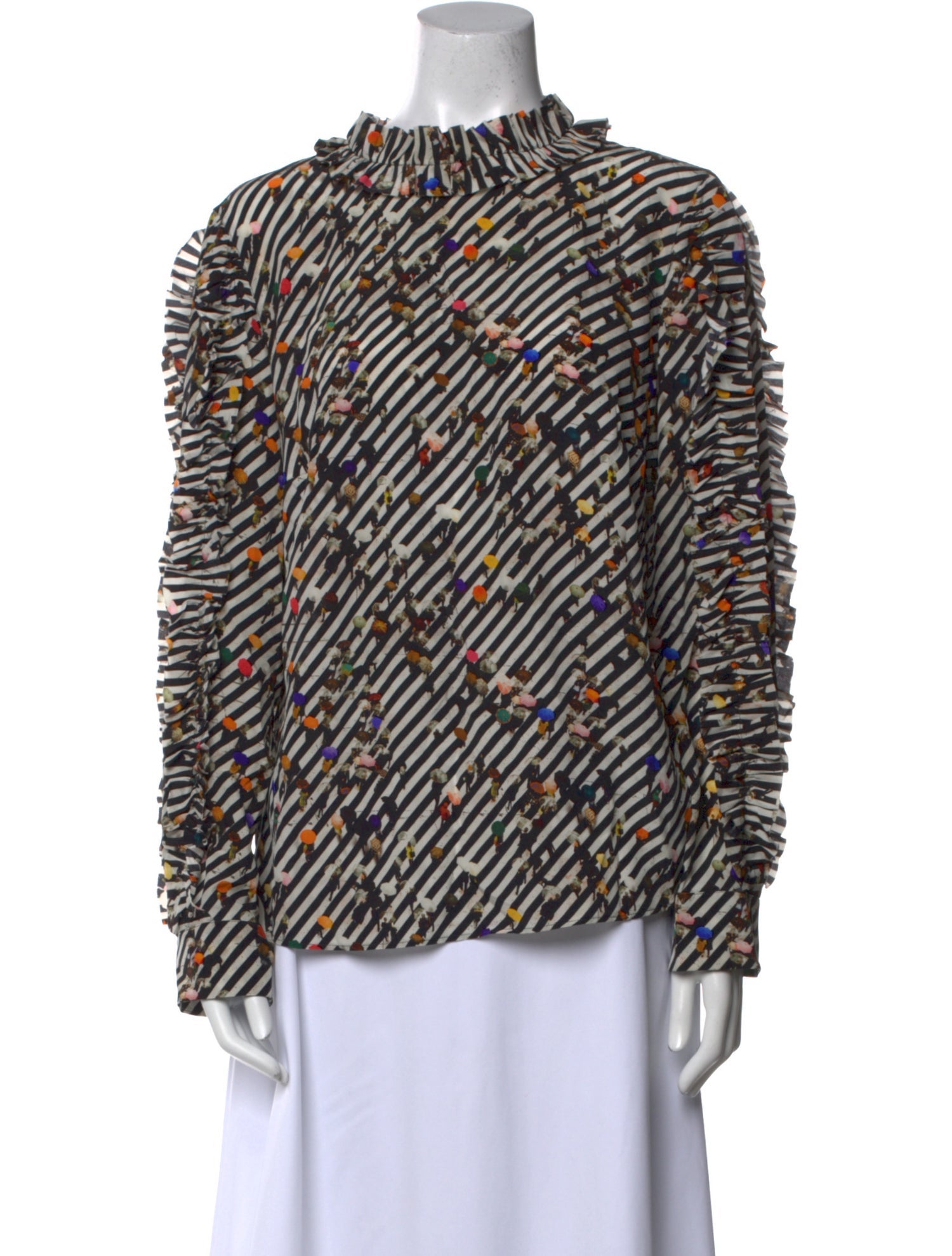 Akris Punto Silk Printed Blouse