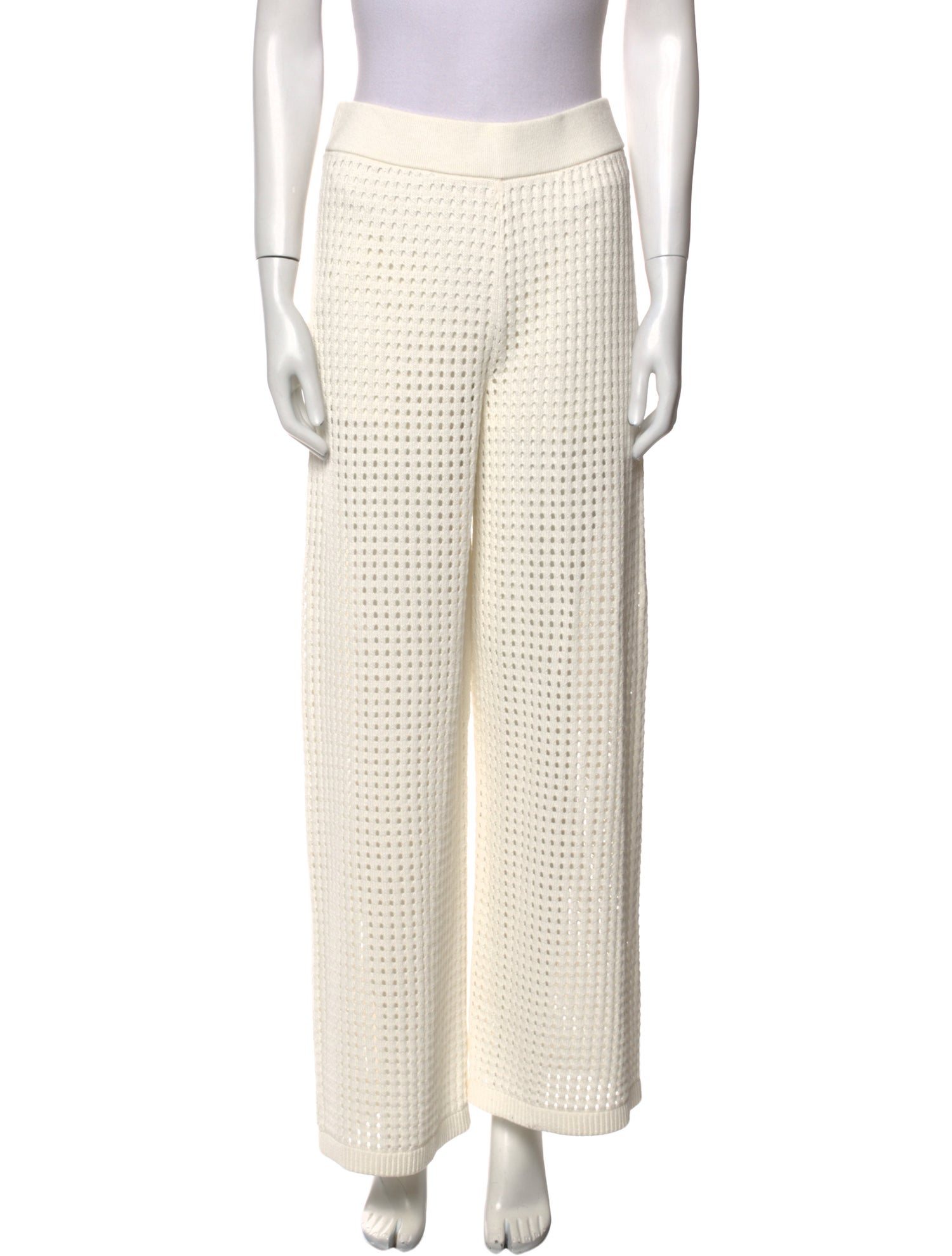 Akris Punto Lace Pattern Wide Leg Pants