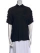 Akris Punto Mock Neck Short Sleeve T-Shirt