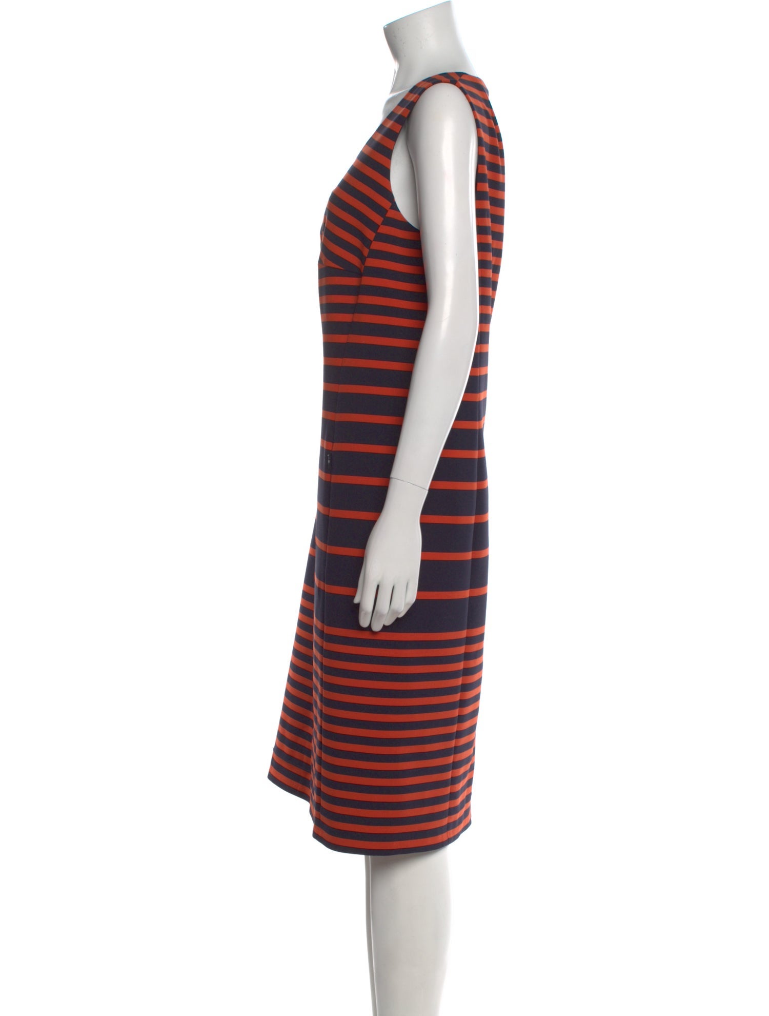 Akris Punto Striped Knee-Length Dress