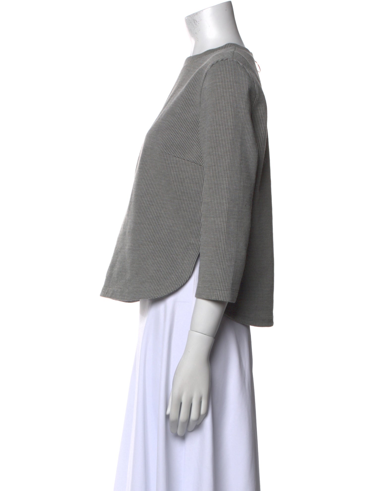 Akris Punto Striped Bateau Neckline Crop Top