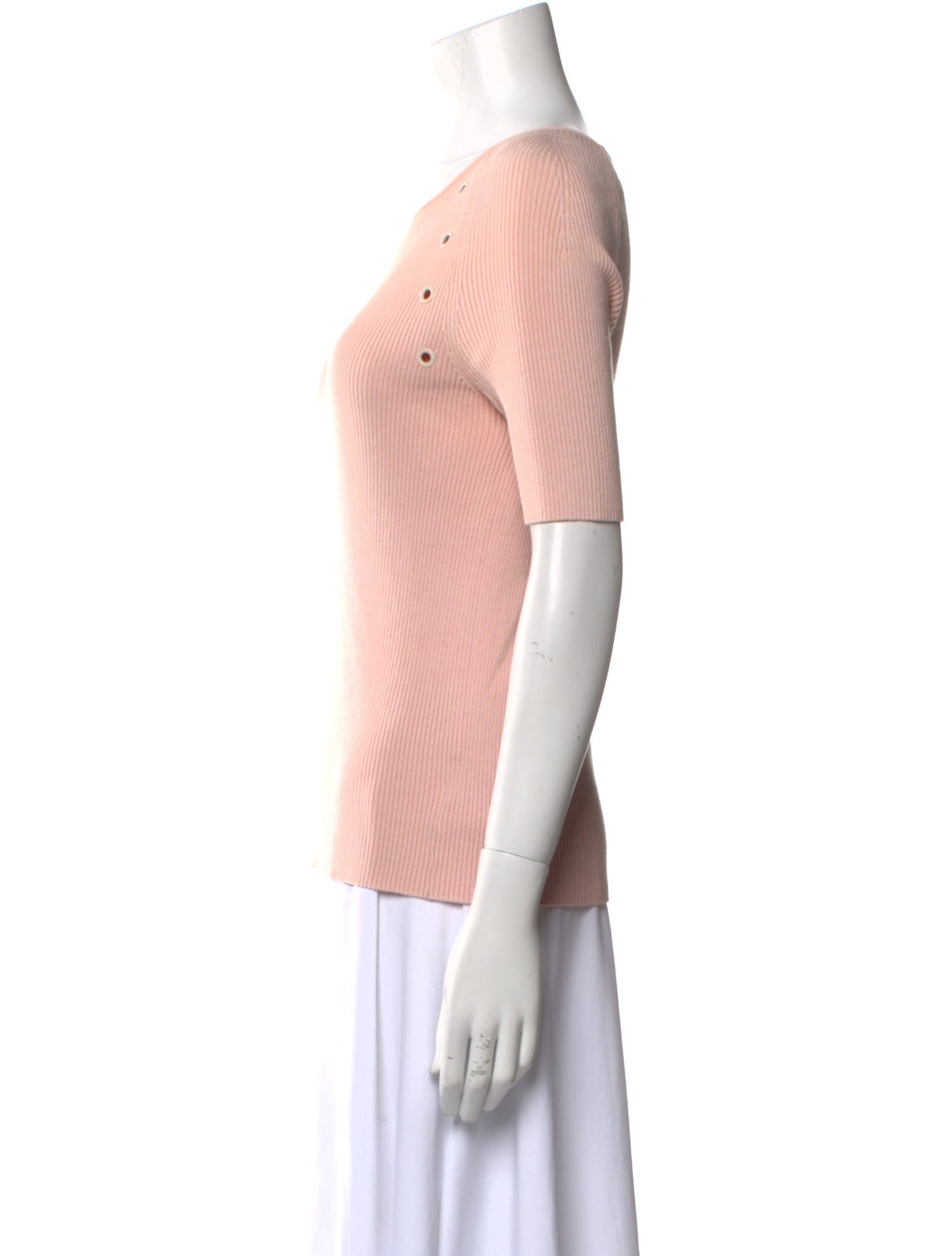 Akris Punto Scoop Neck Short Sleeve Top