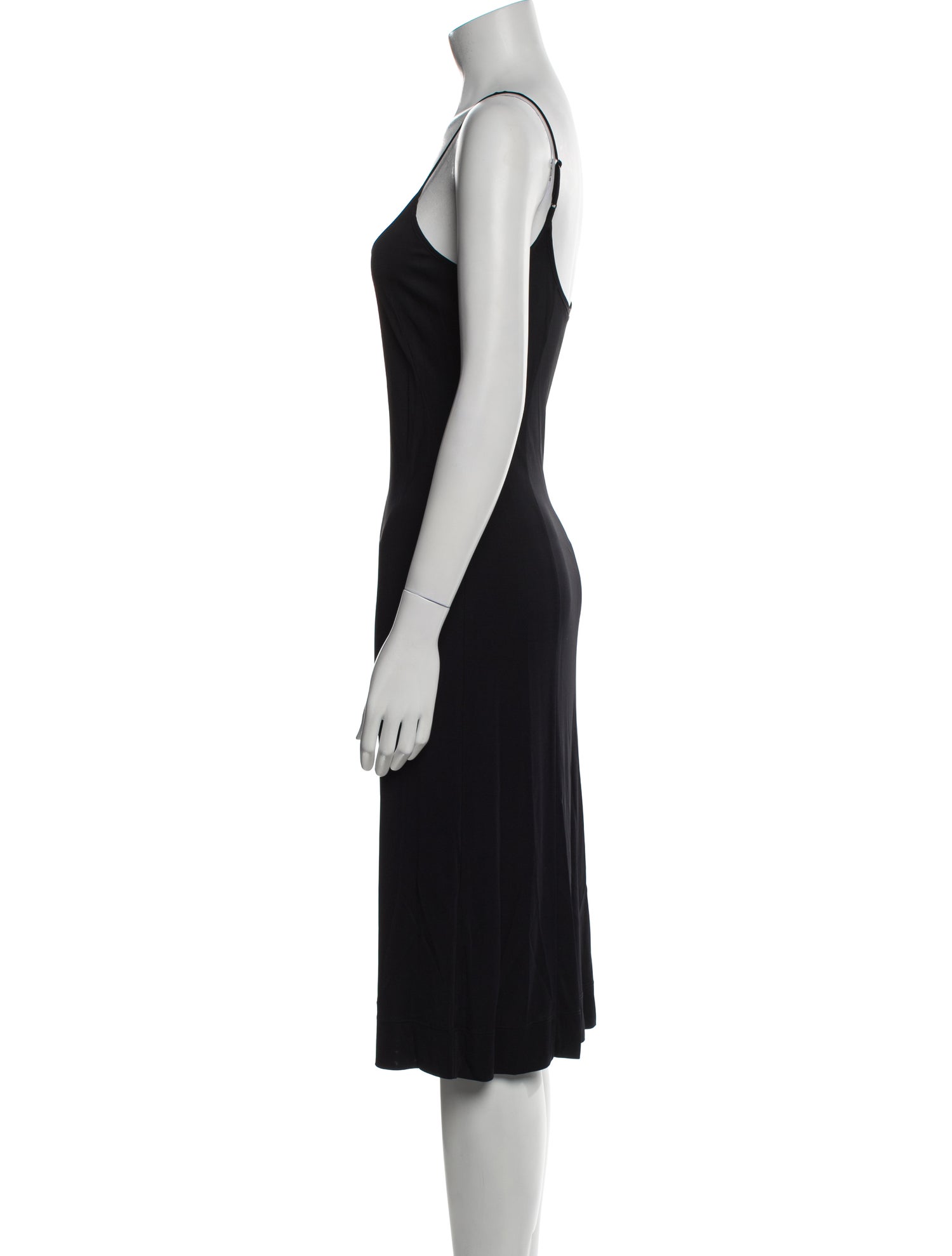 Akris Punto Scoop Neck Midi Length Dress