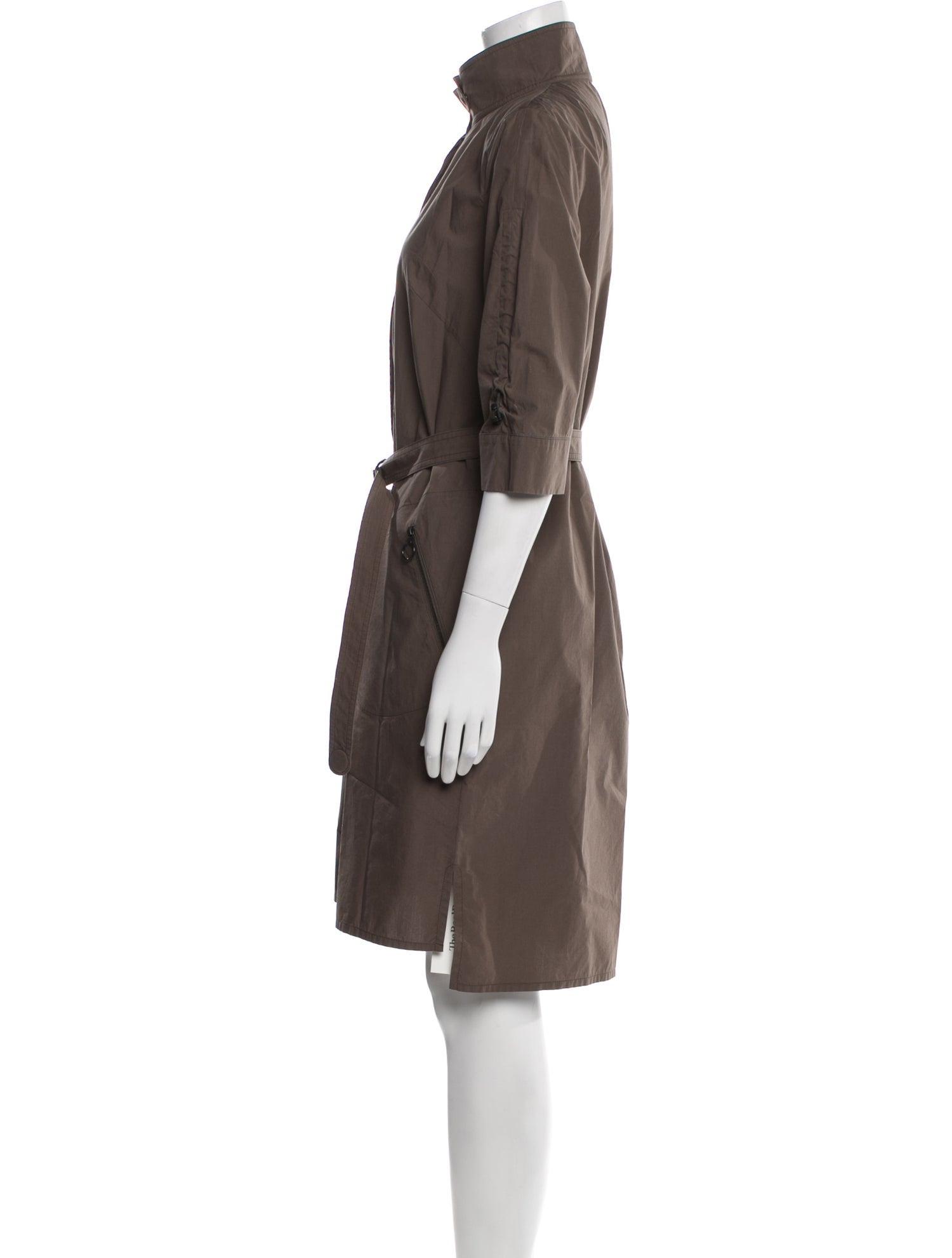 Akris Punto Mock Neck Knee-Length Dress