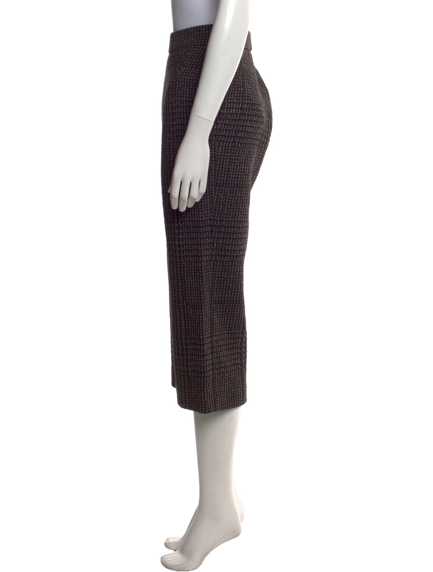 Akris Punto Houndstooth Print Wide Leg Pants