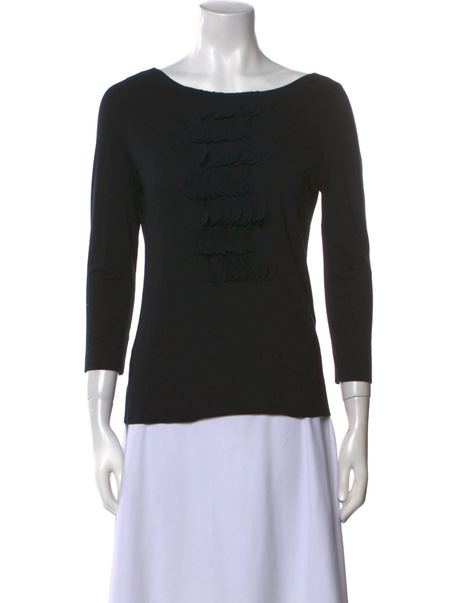 Akris Punto Bateau Neckline Three-Quarter Sleeve T-Shirt