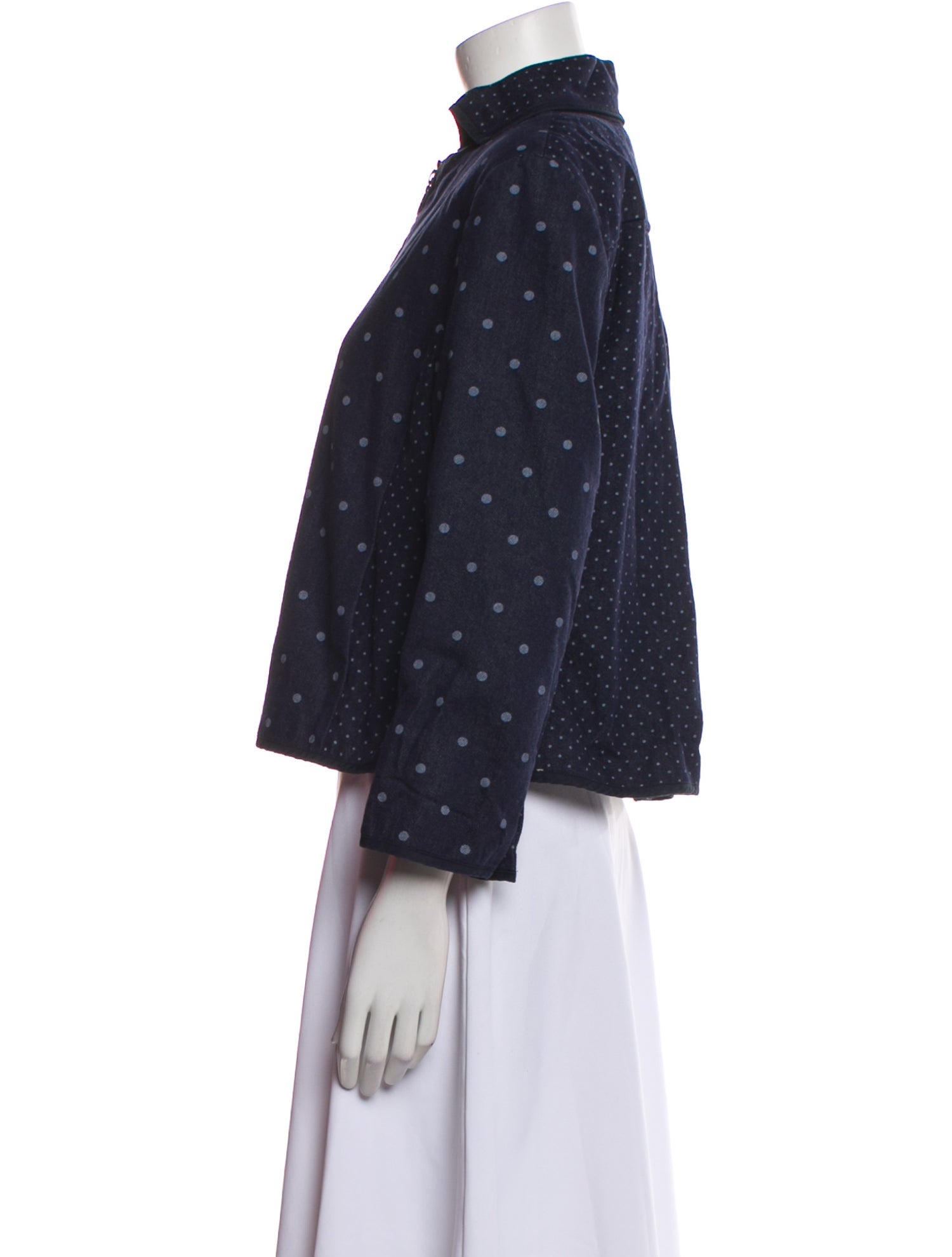 Akris Punto Polka Dot Print Evening Jacket