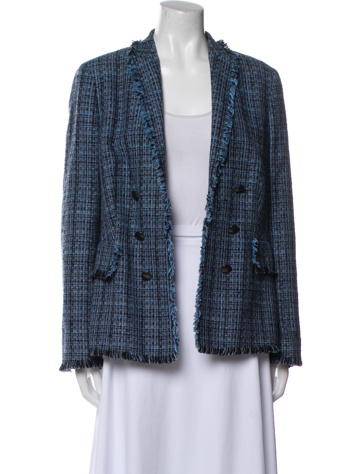 Akris Punto Tweed Pattern Evening Jacket