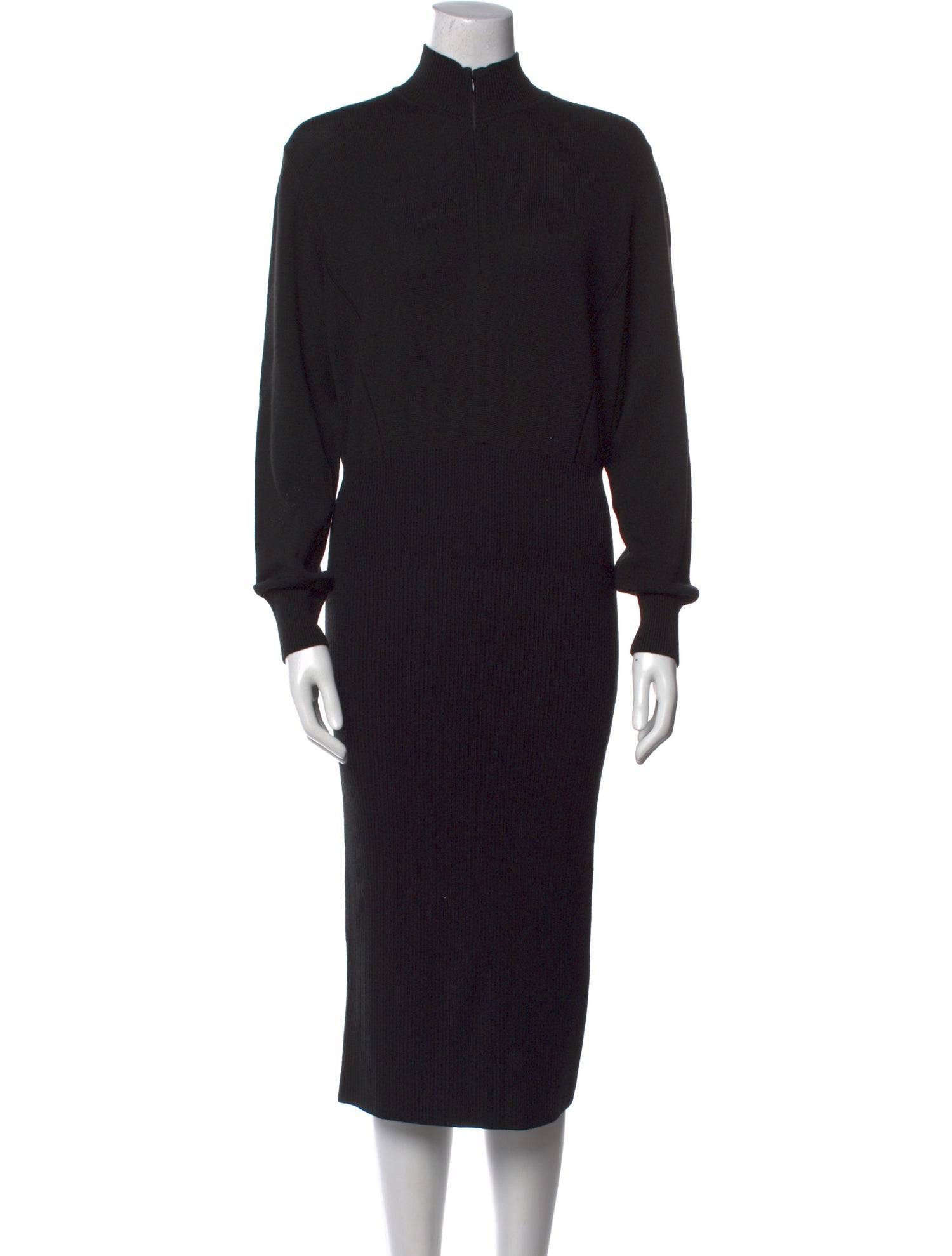 Akris Punto Virgin Wool Midi Length Dress