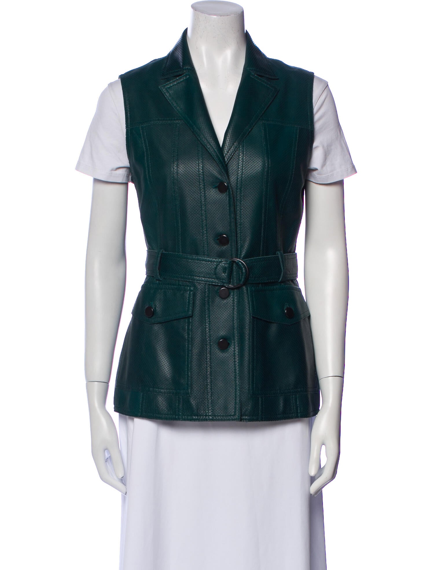 Akris Punto Lamb Leather Vest