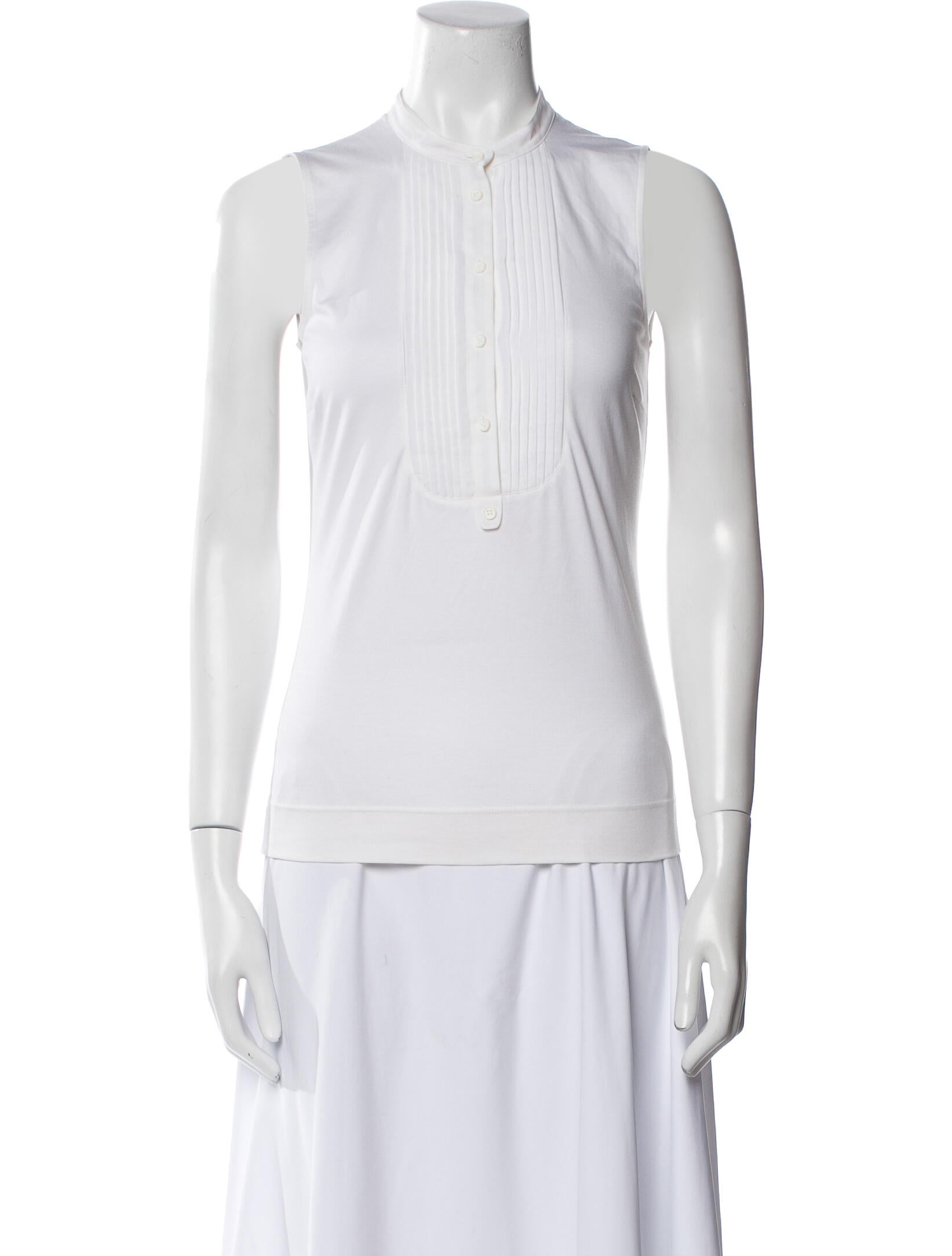 Akris Punto Crew Neck Sleeveless Top