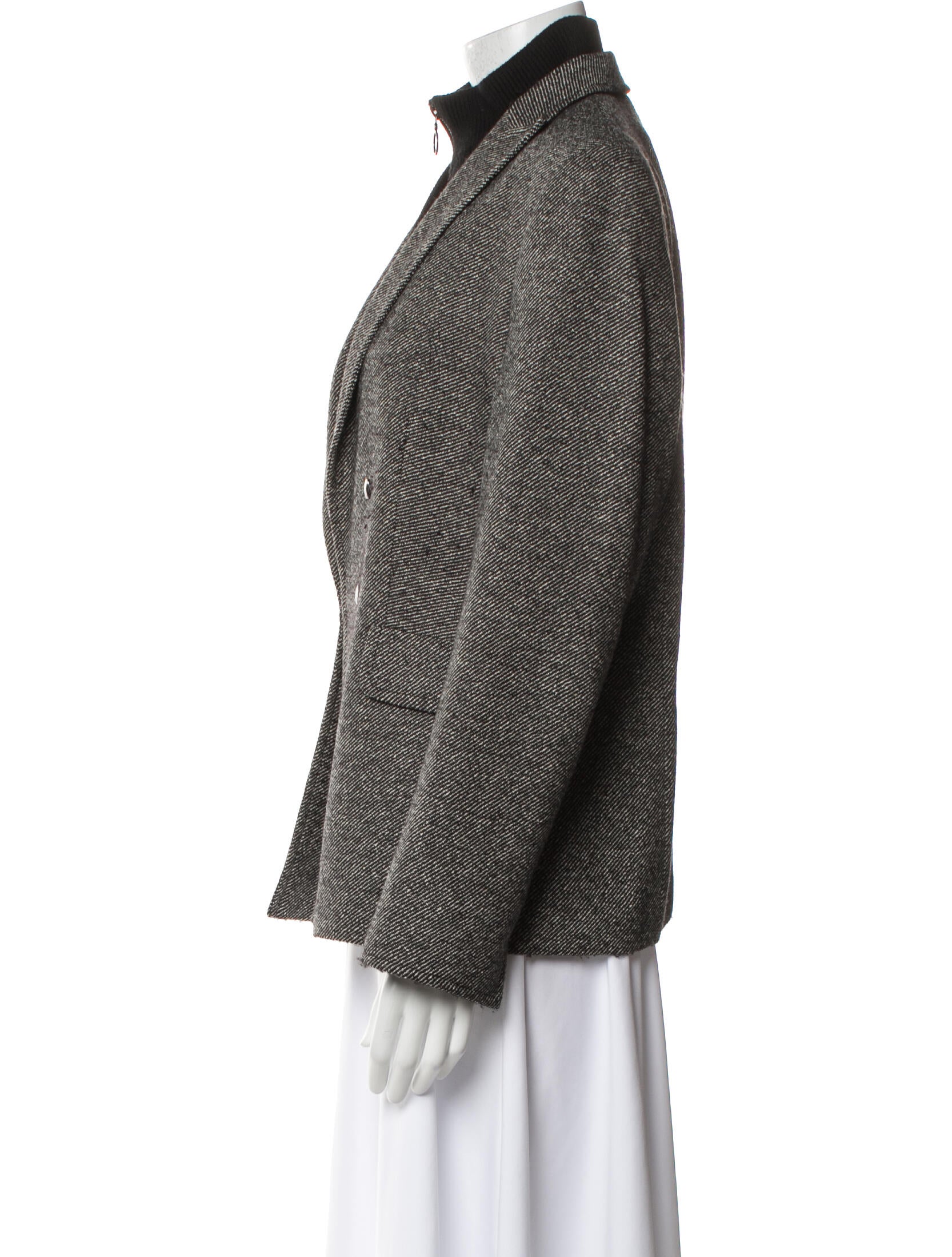 Akris Punto Wool Printed Blazer