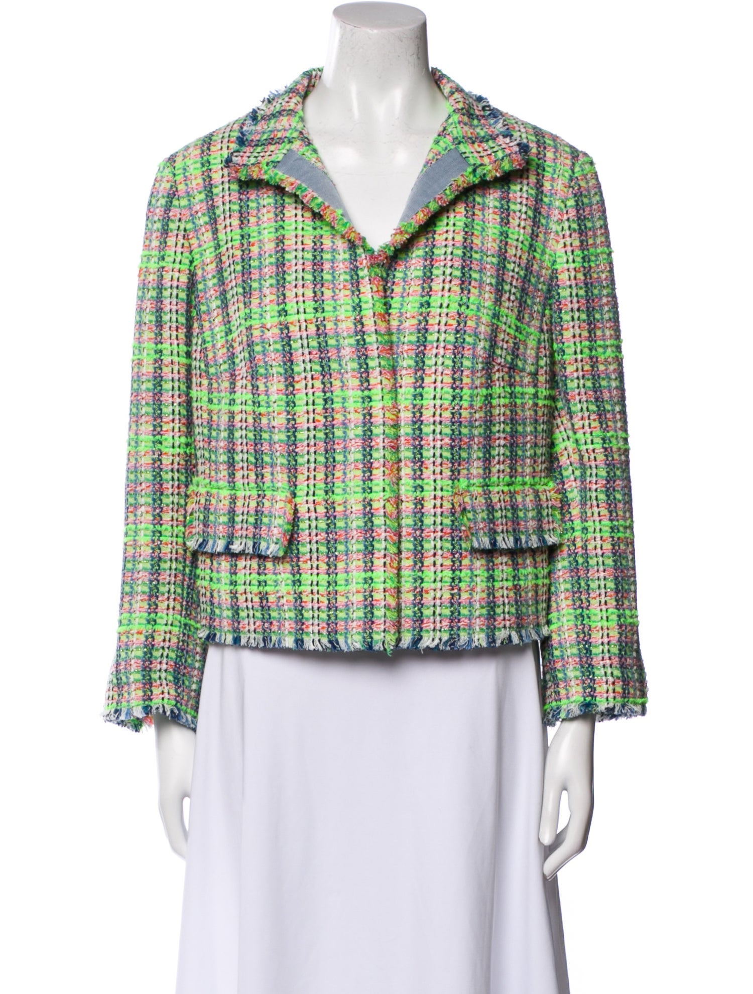 Akris Punto Plaid Print Blazer