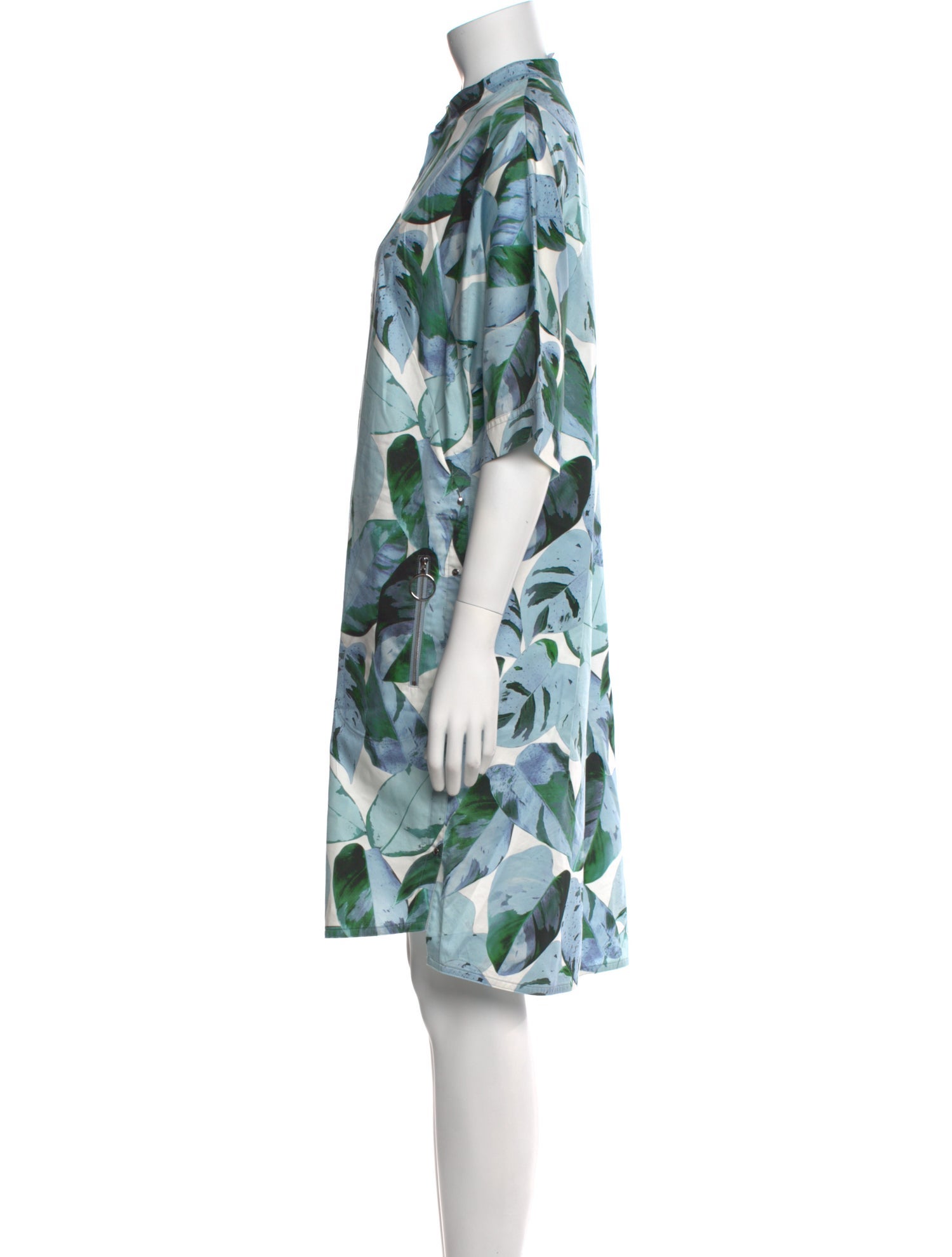 Akris Punto Floral Print Knee-Length Dress