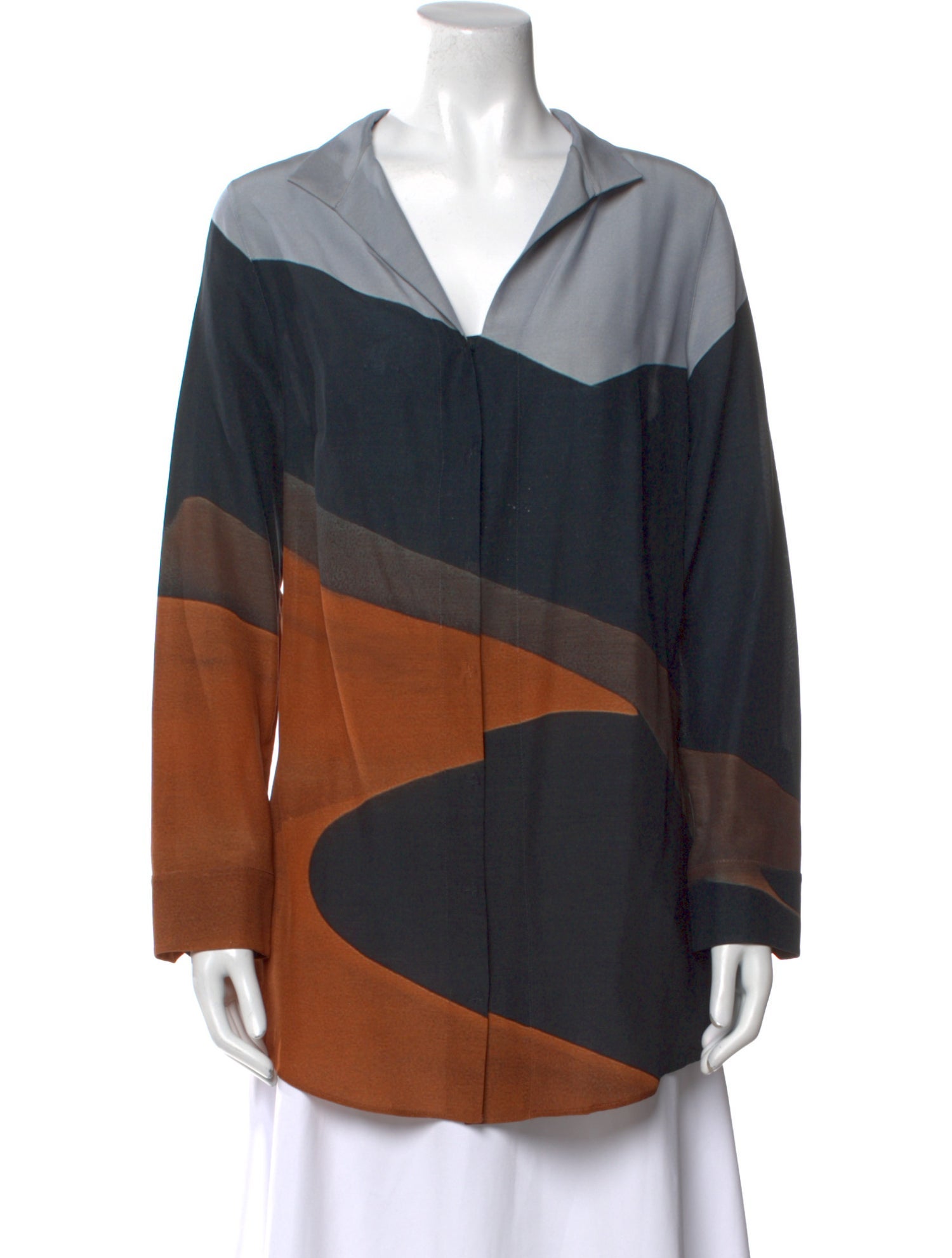 Akris Punto Silk Printed Tunic