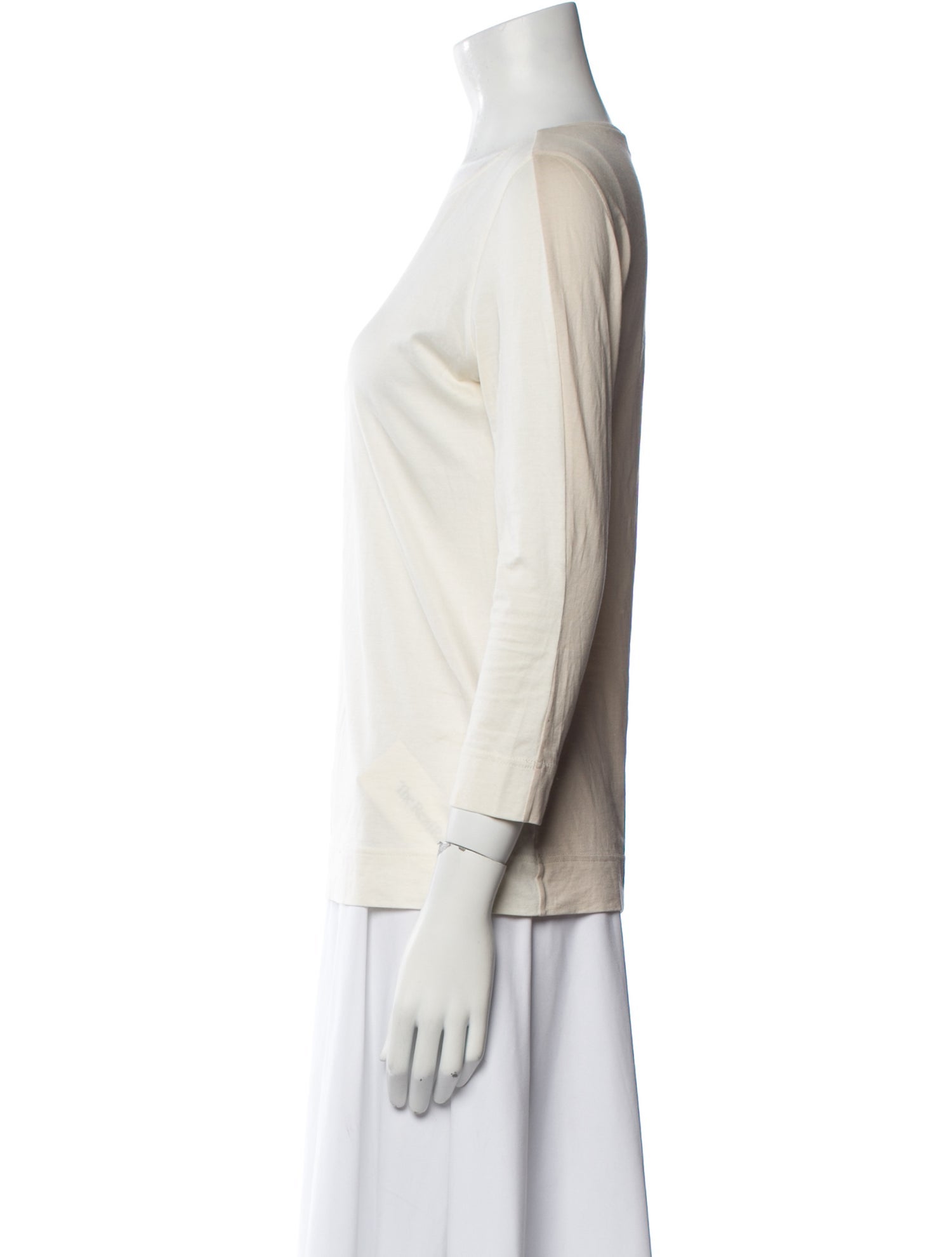 Akris Punto Bateau Neckline Long Sleeve Top