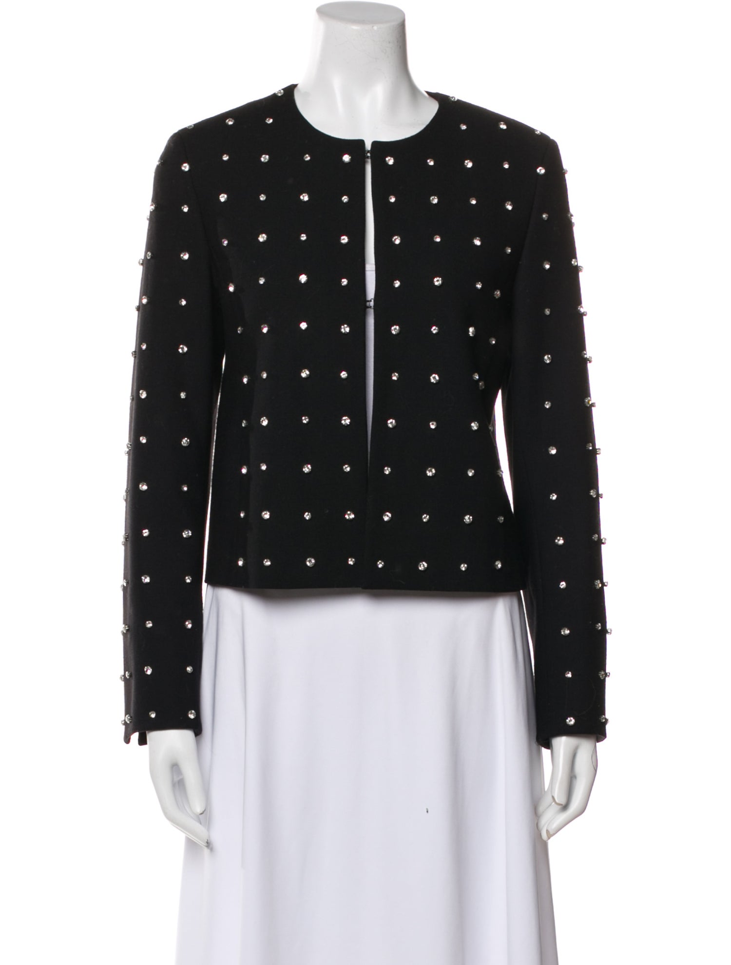 Akris Punto Virgin Wool Printed Evening Jacket