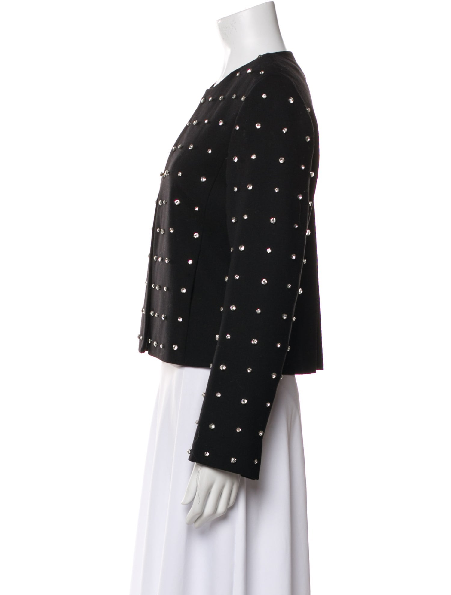 Akris Punto Virgin Wool Printed Evening Jacket