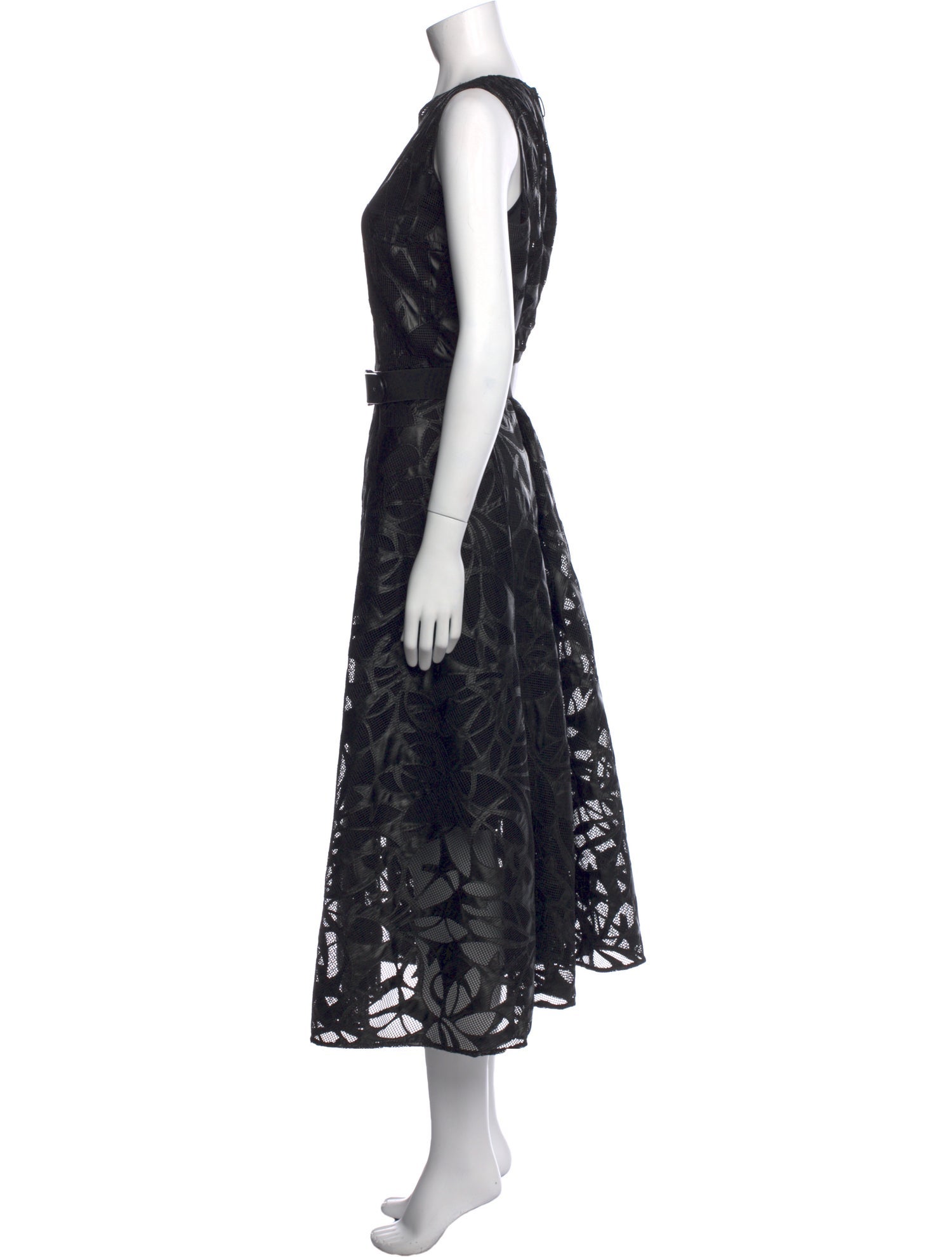 Akris Punto Lace Pattern Long Dress