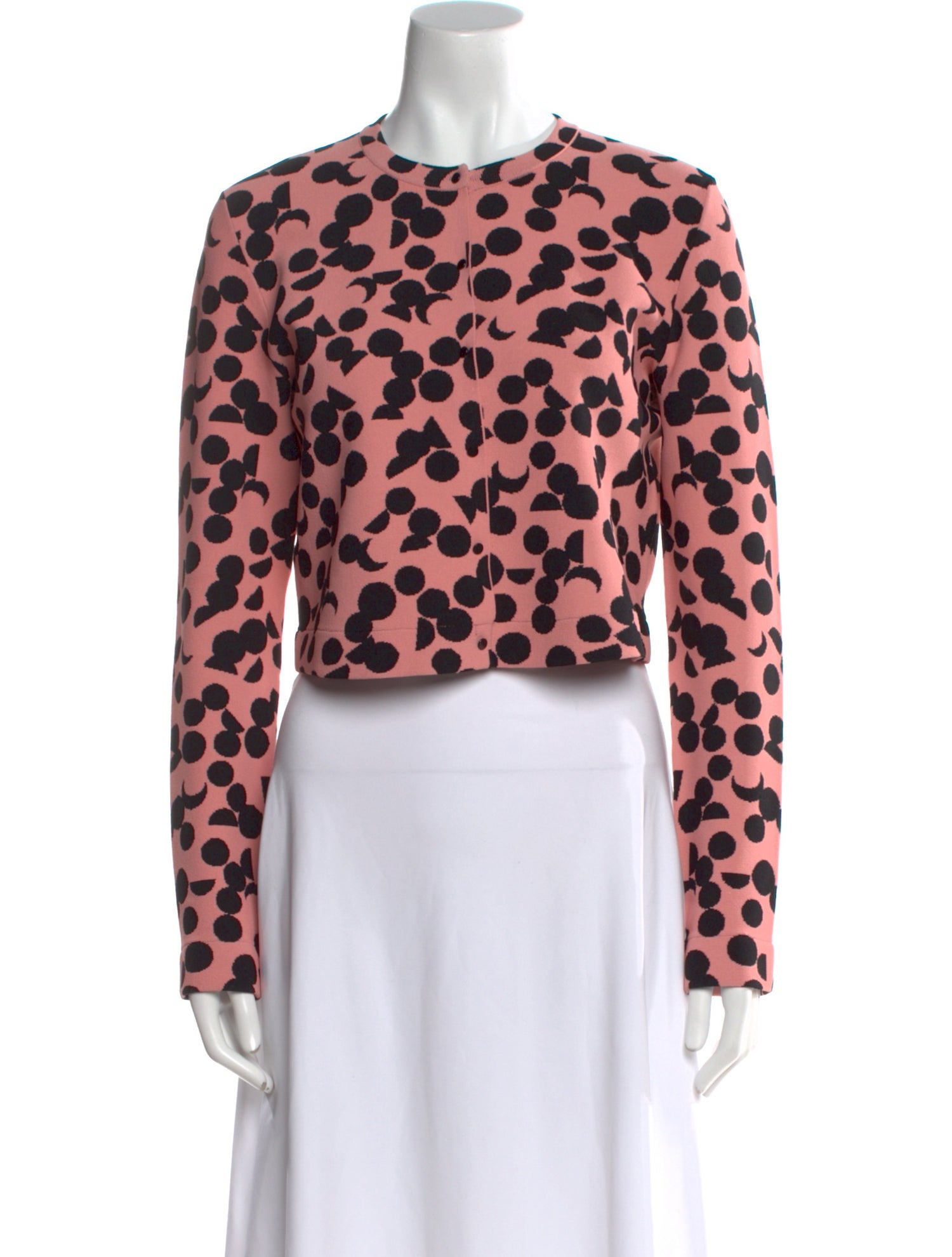 Akris Punto Printed Crew Neck Sweater