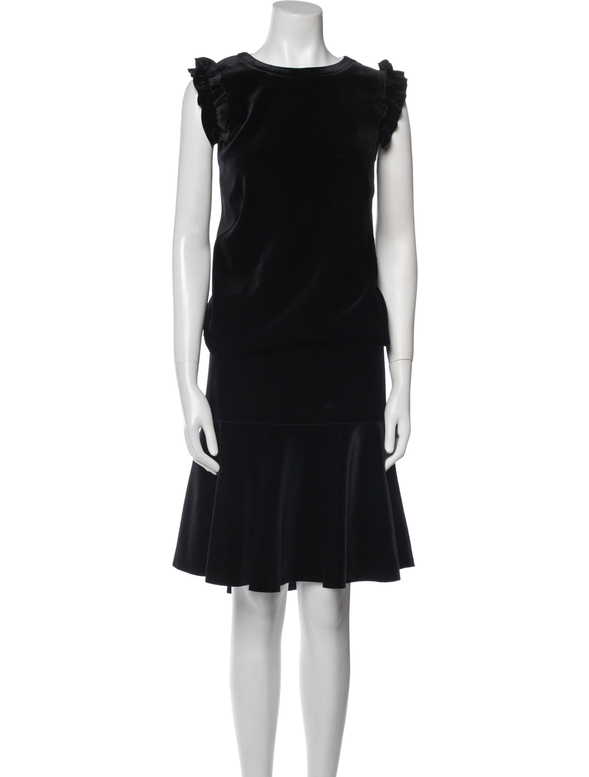 Akris Punto Ruffle Embellishment Skirt Set w/ Tags