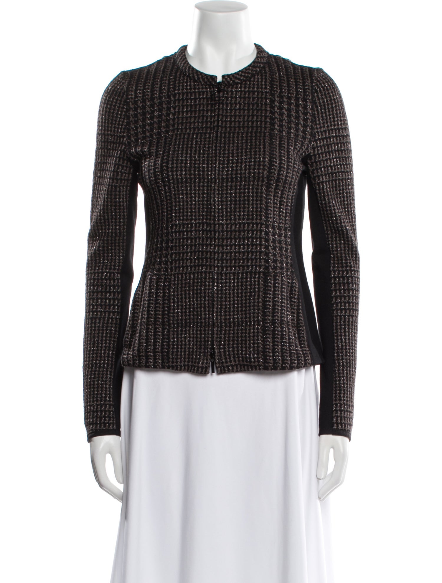 Akris Punto Houndstooth Print Evening Jacket