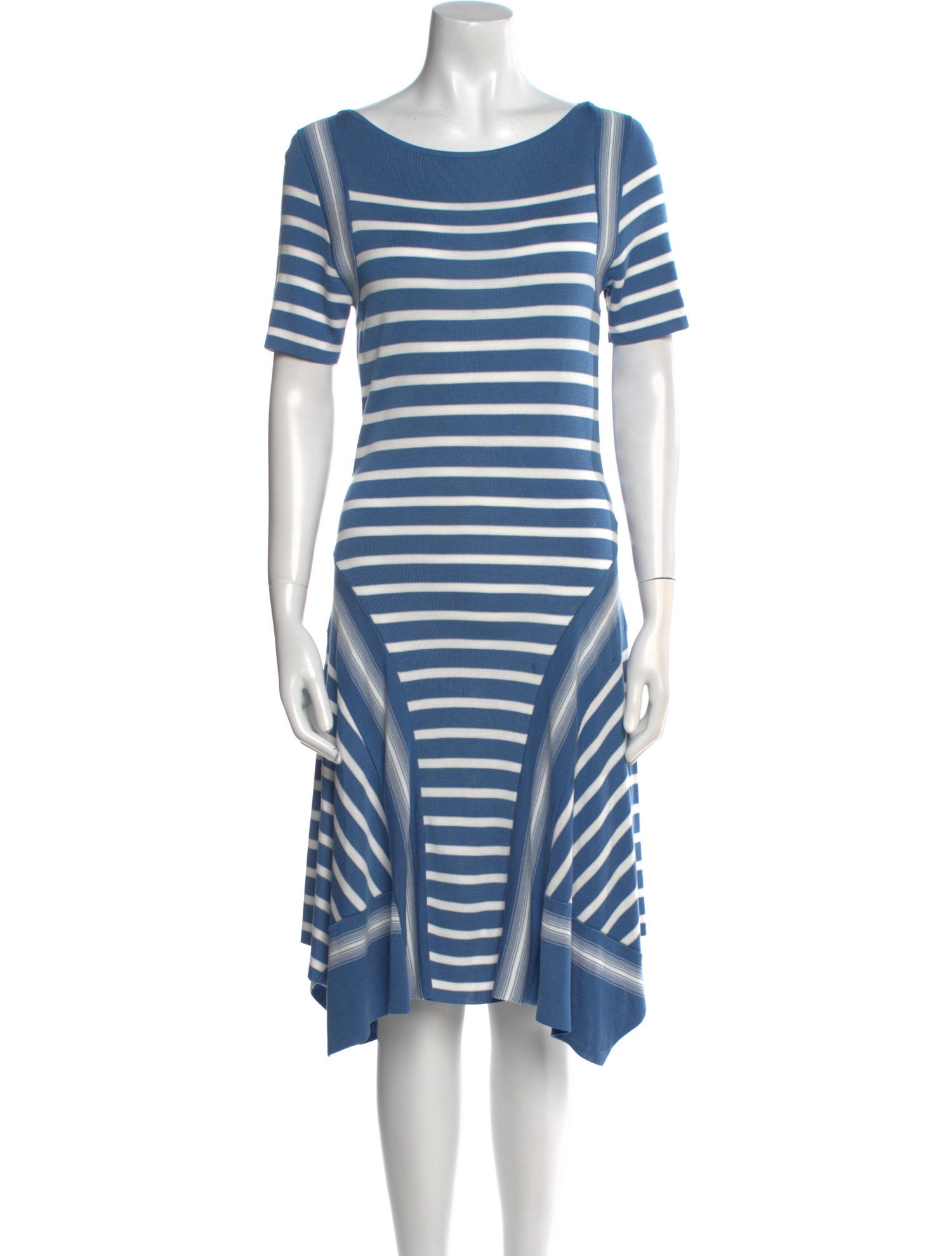Akris Punto Striped Knee-Length Dress