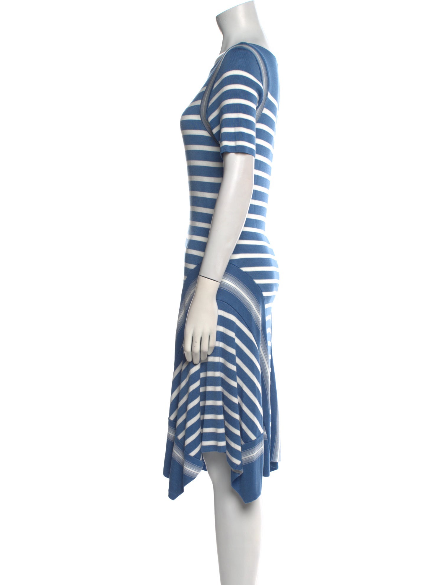 Akris Punto Striped Knee-Length Dress