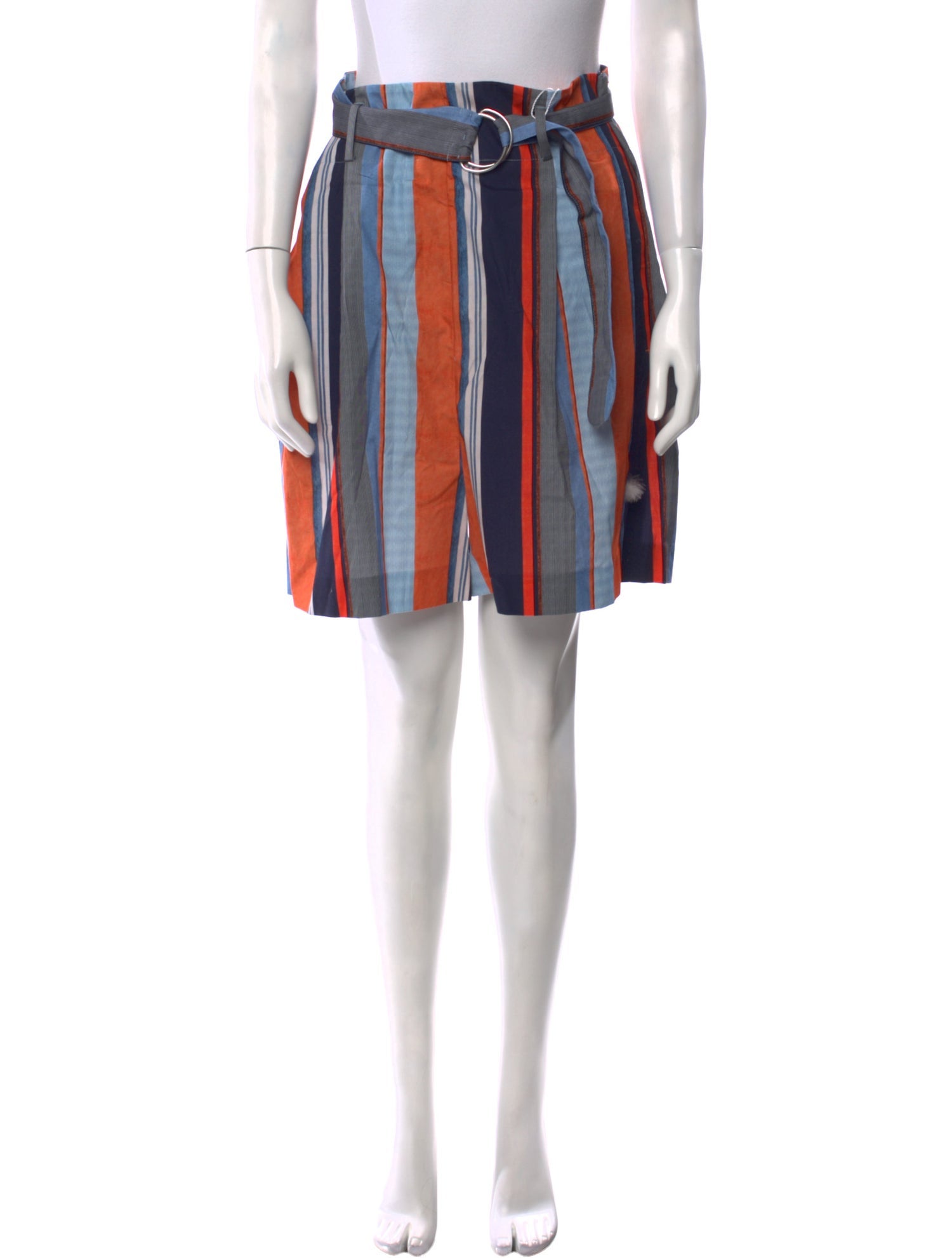 Akris Punto Striped Knee-Length Shorts w/ Tags