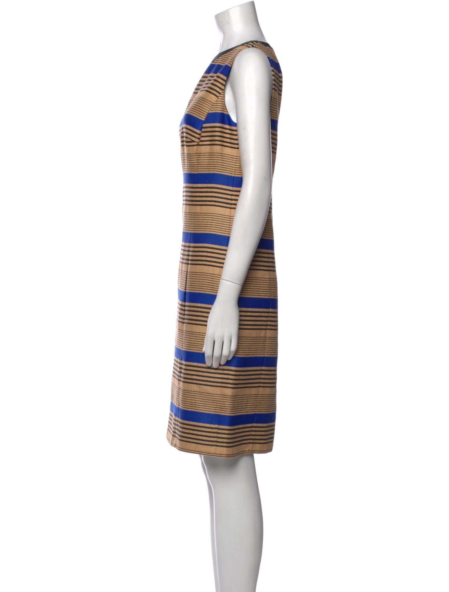 Akris Punto Striped Knee-Length Dress