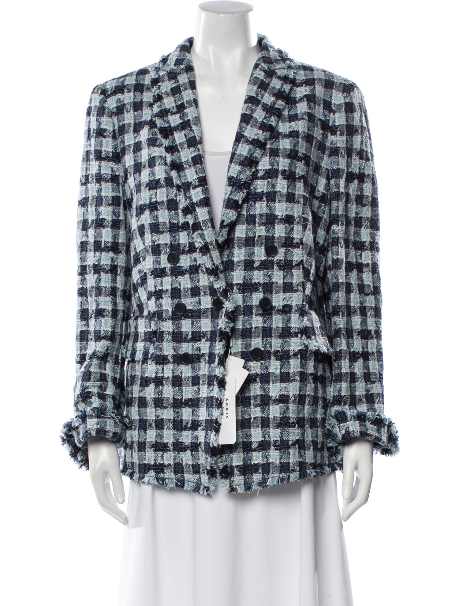 Akris Punto Plaid Print Blazer