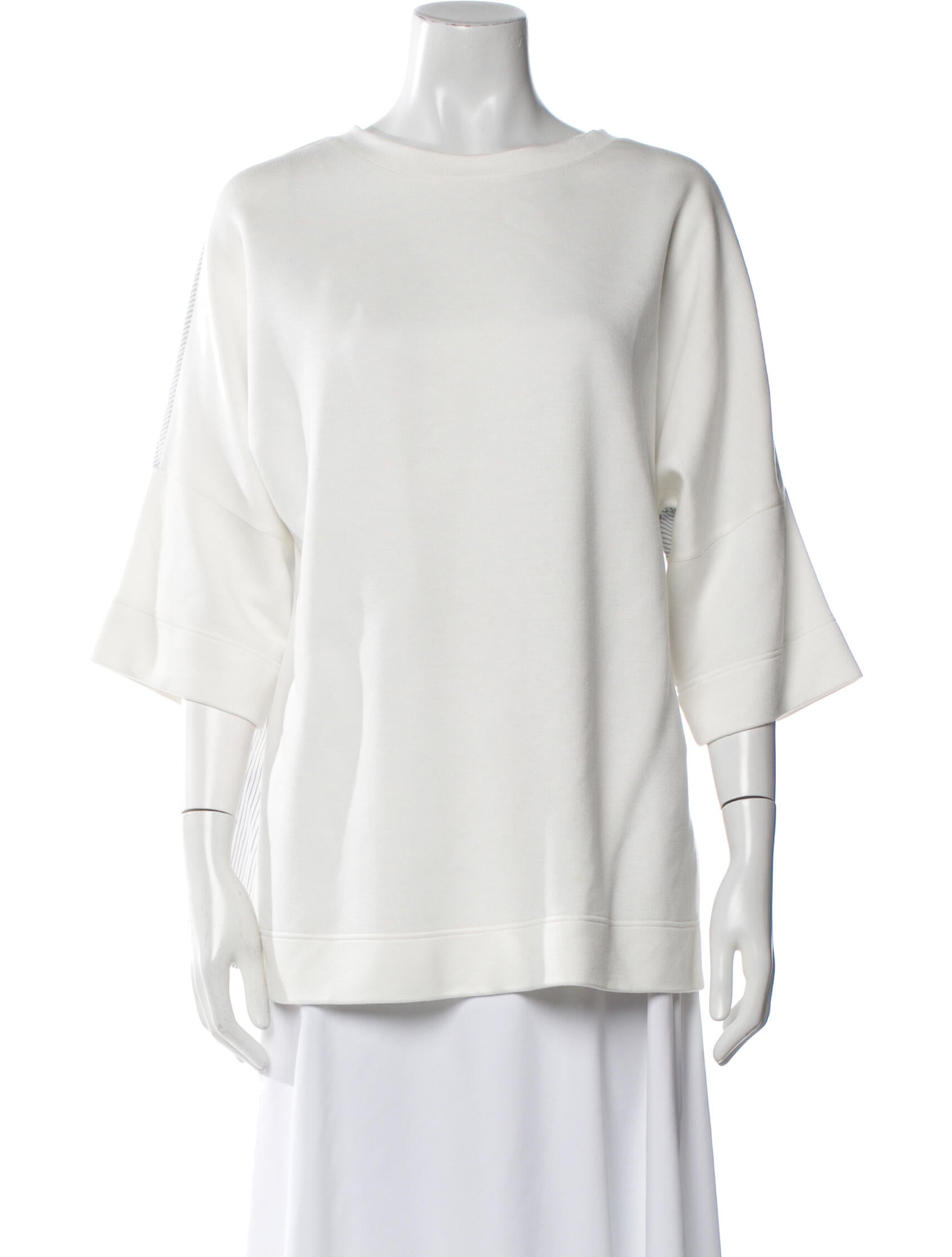Akris Punto Bateau Neckline Three-Quarter Sleeve Tunic