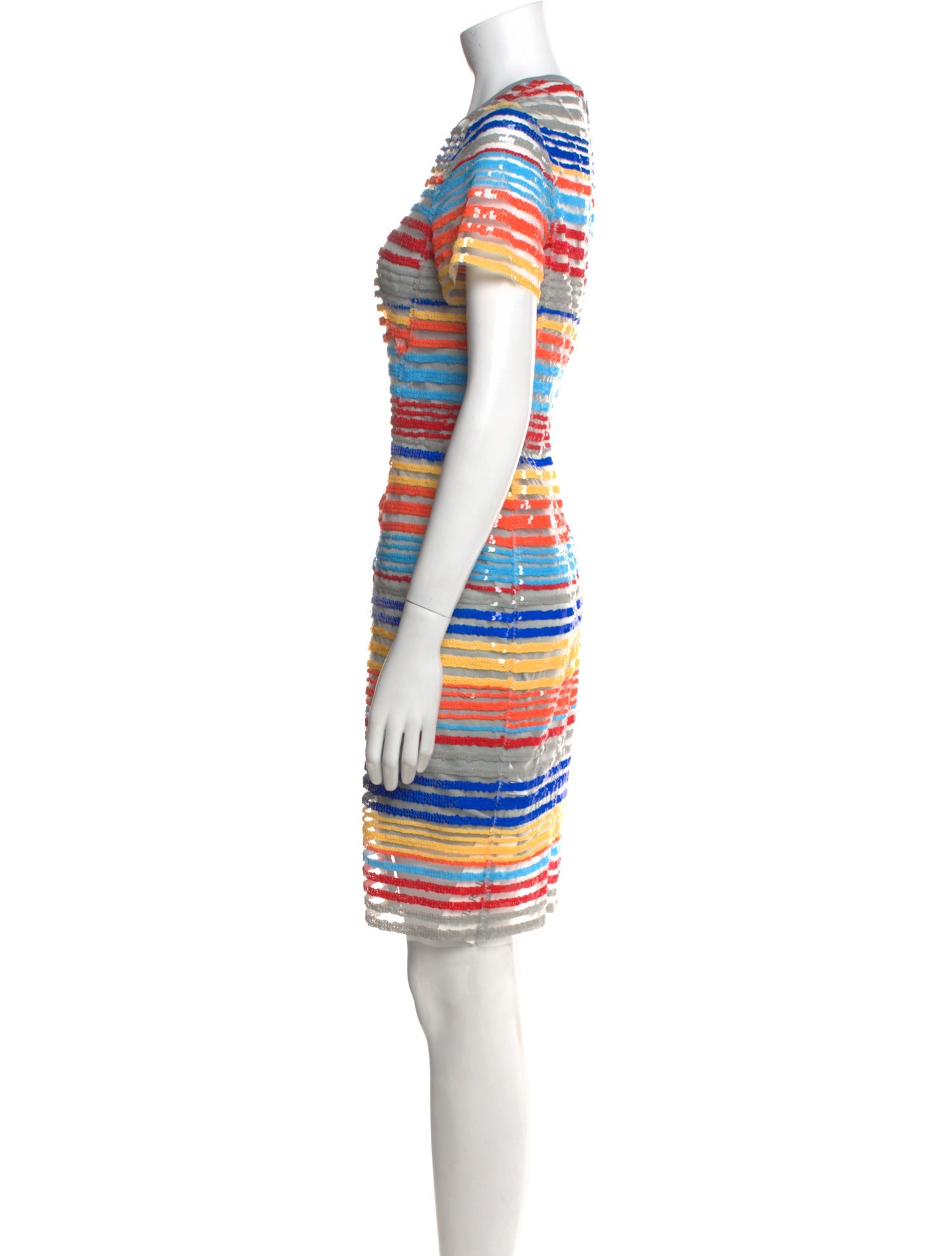 Akris Punto Striped Knee-Length Dress