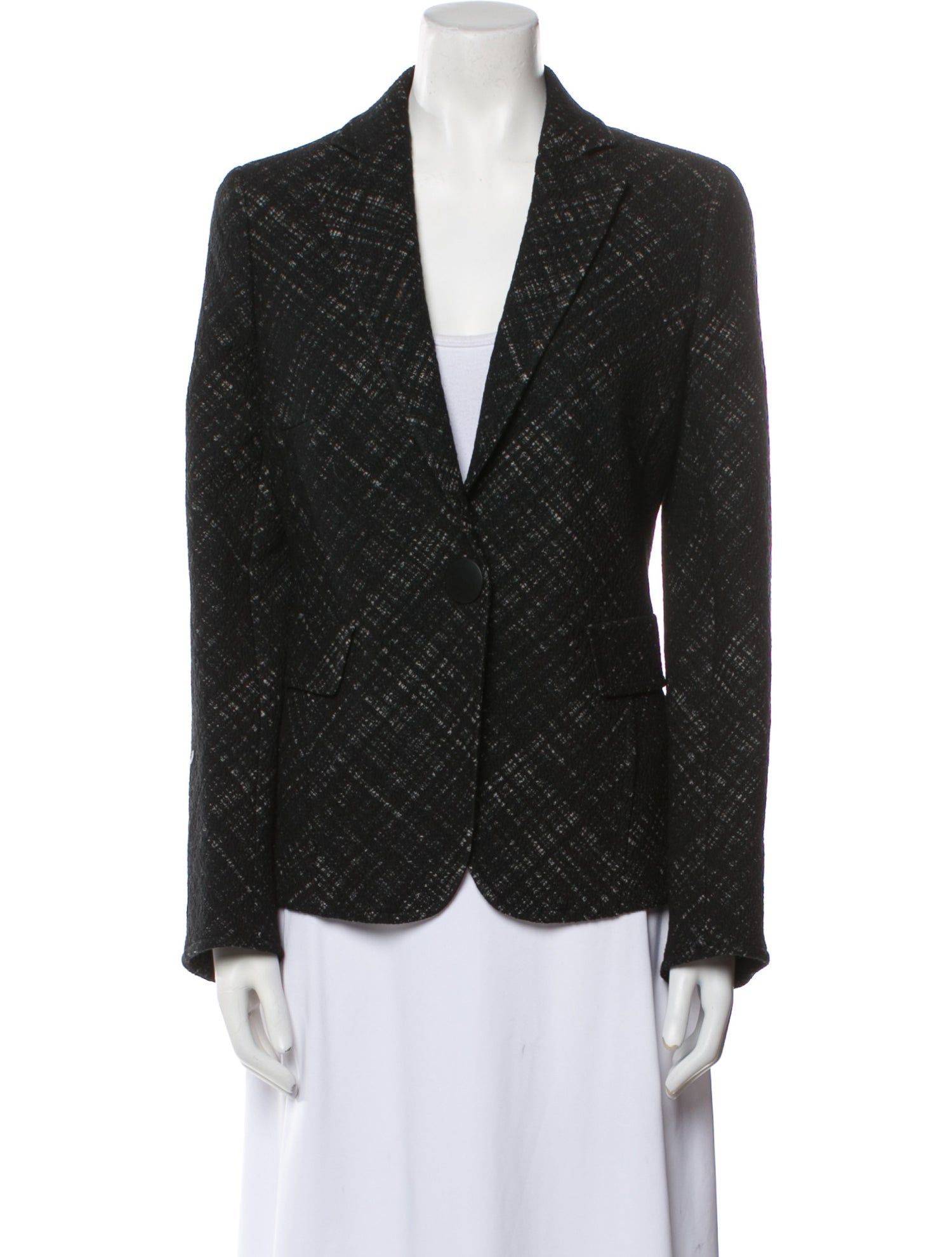 Akris Punto Wool Printed Blazer