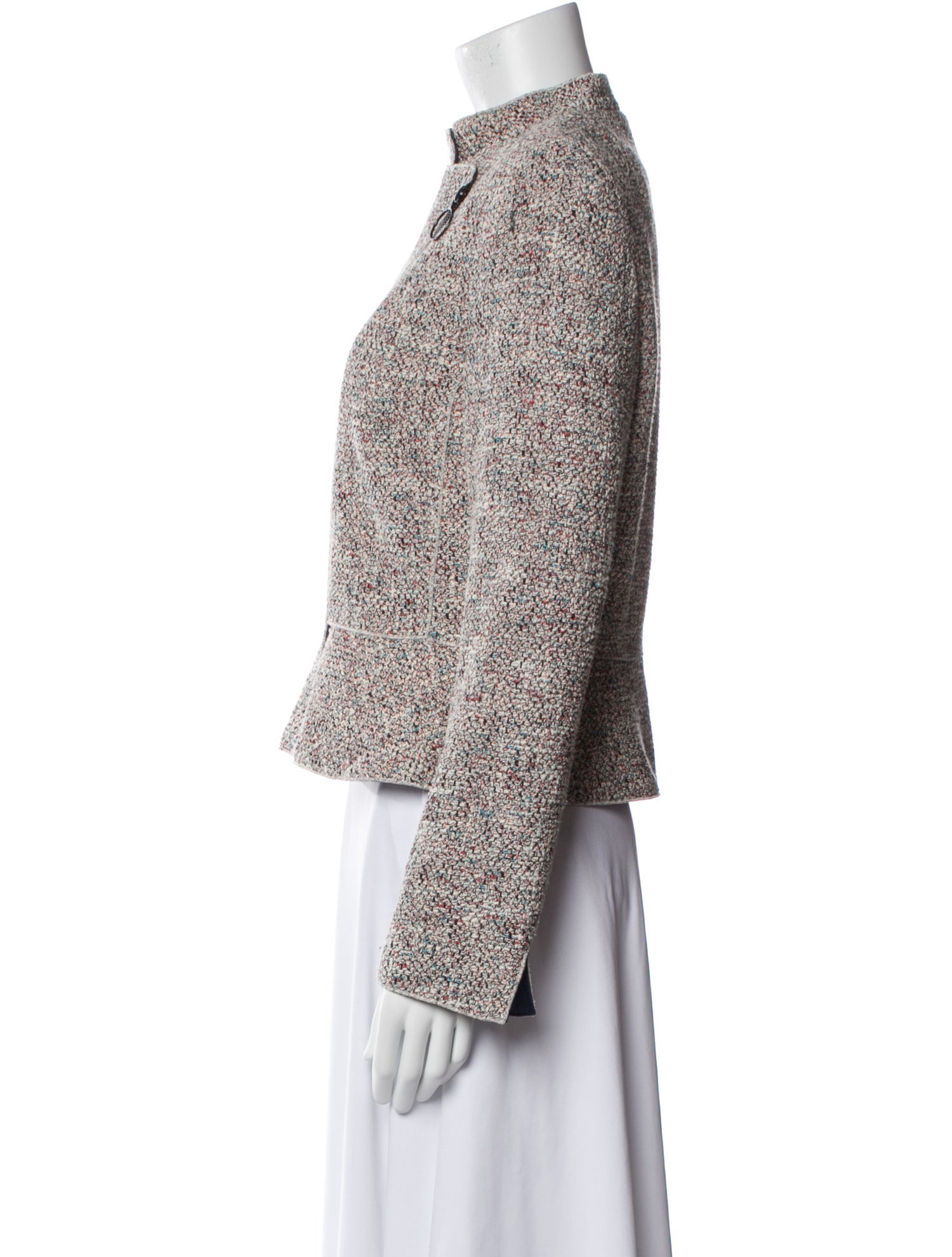 Akris Punto Tweed Pattern Evening Jacket
