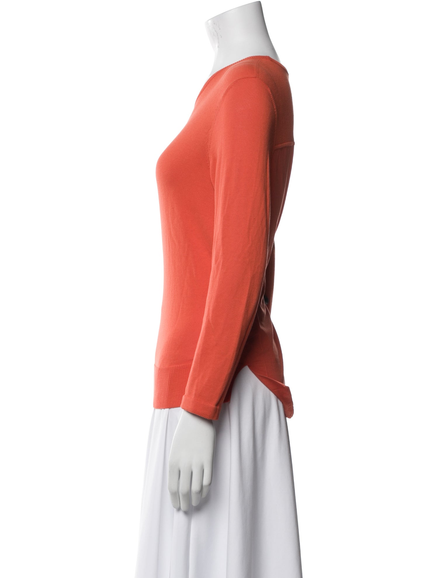 Akris Punto Scoop Neck Long Sleeve Top
