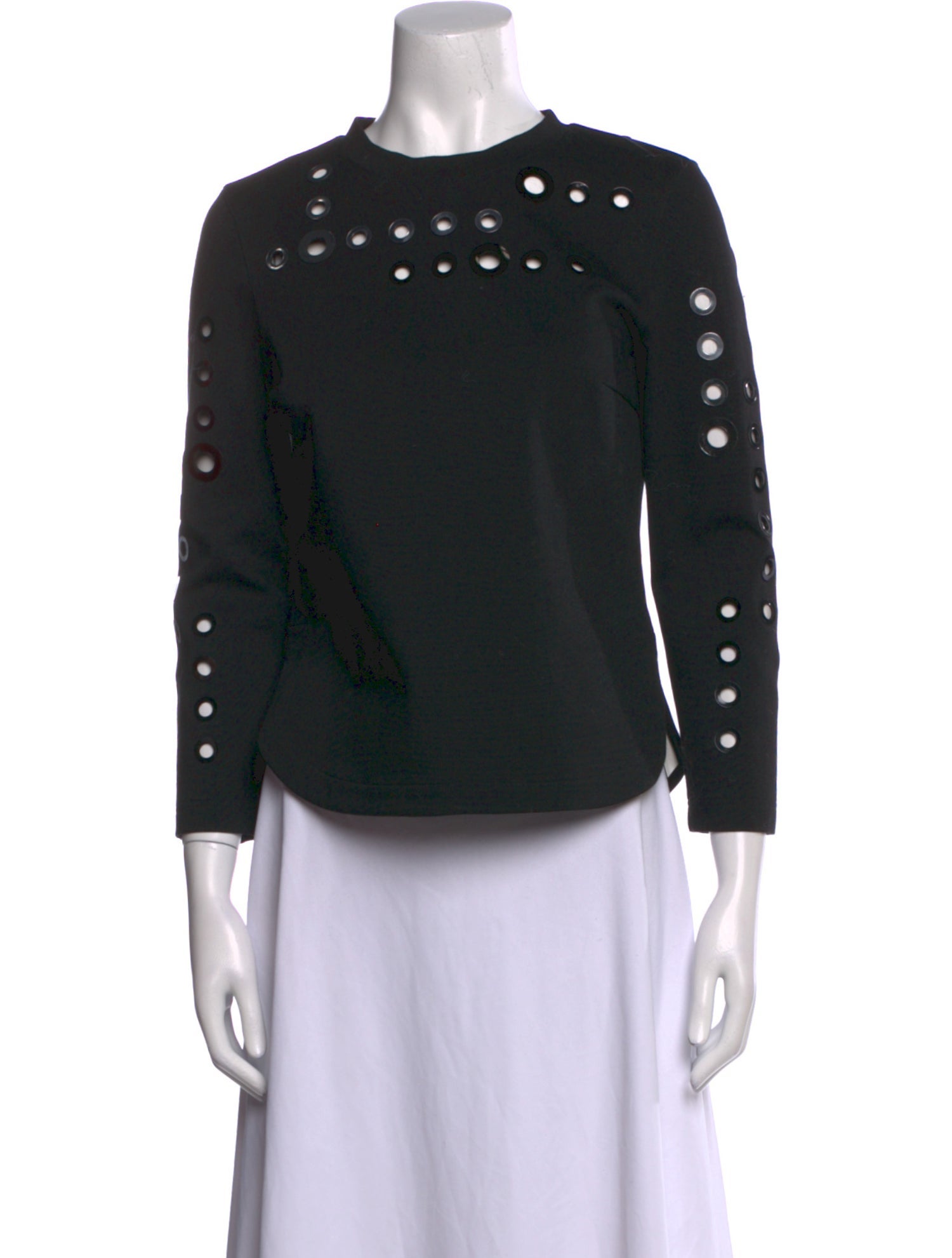 Akris Punto Mock Neck Three-Quarter Sleeve Top